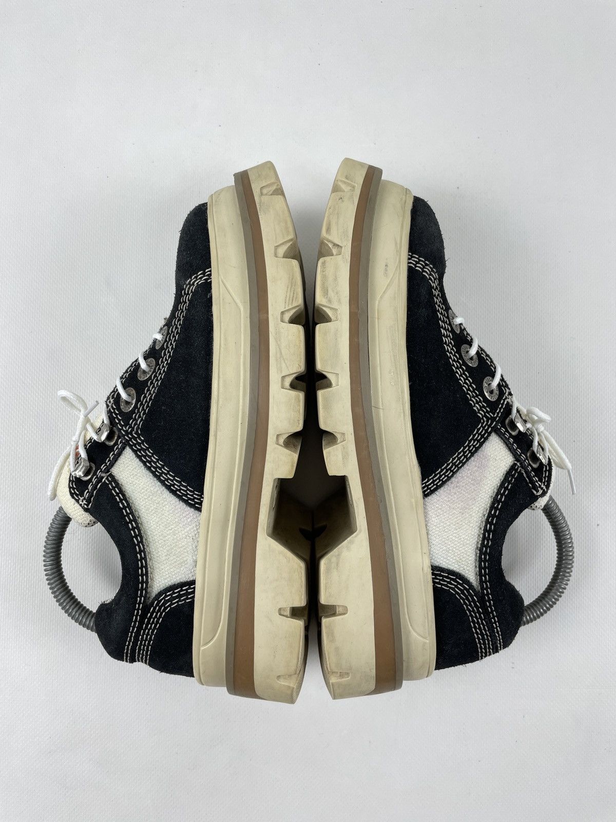Diesel × Diesel Black Gold × Vintage 90's Platforms Chunky High Sole Low-Top Laces Heavy Boots Size US 8 / IT 38 - 6 Thumbnail