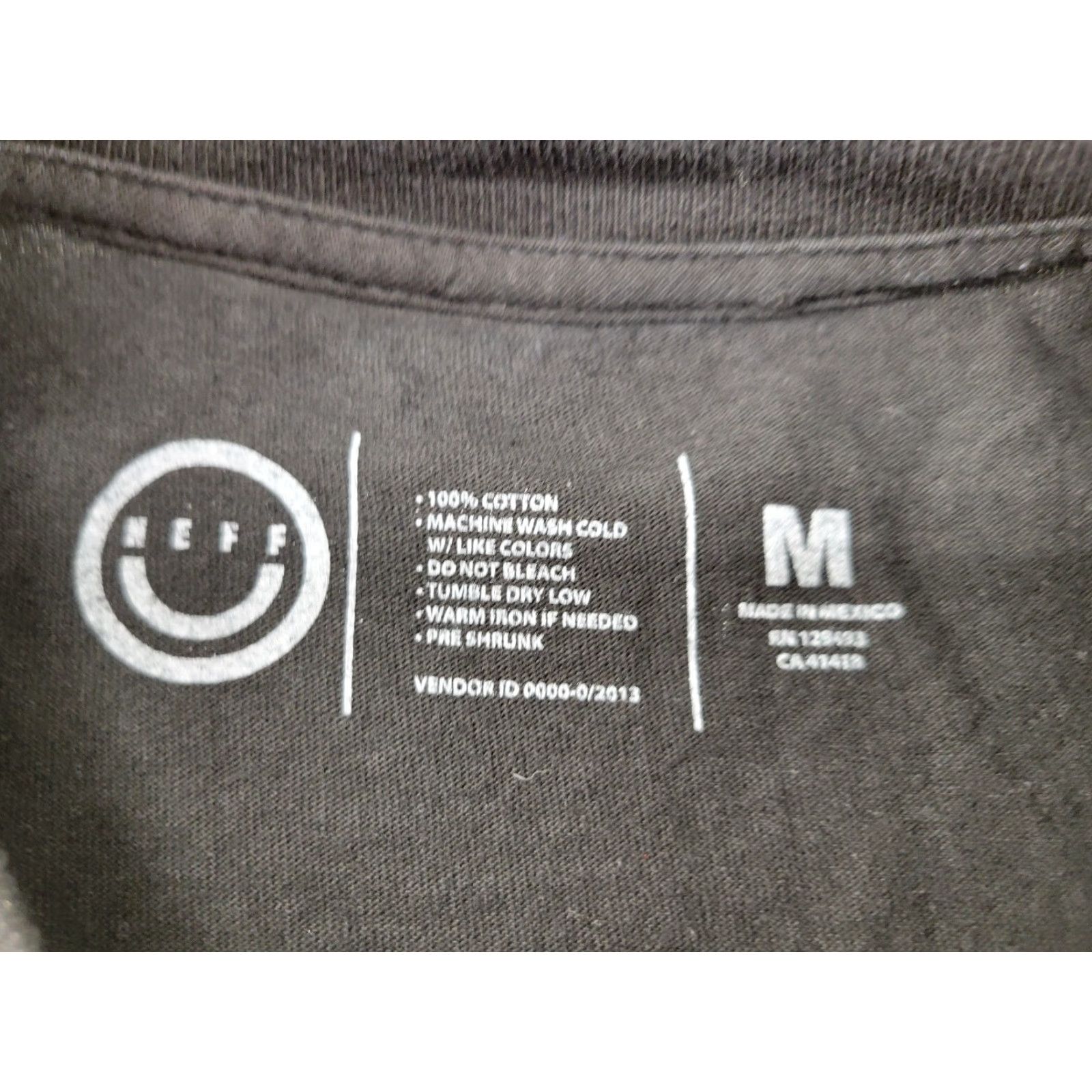 Vintage Neff Mens Long sleeve Shirt Black Size Medium Neon Bear Shirt Men Knit Cotton Logo Print T-Shirt Solid Size US M / EU 48-50 / 2 - 8 Thumbnail