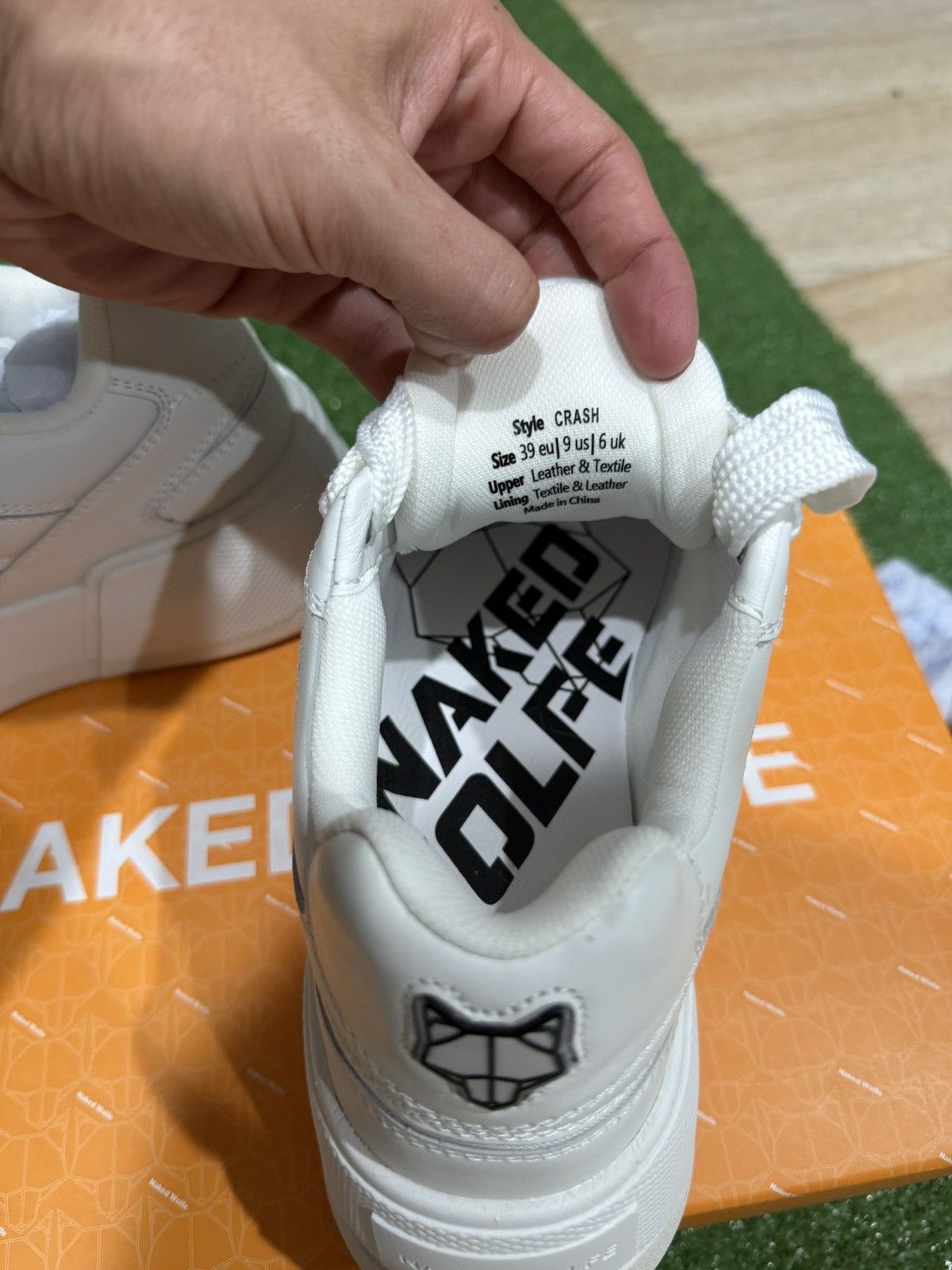 NAKED WOLFE Naked Wolfe 'Crash White' Cow Leather (Size 9/39 EU) Size US 9 / IT 39 - 7 Thumbnail