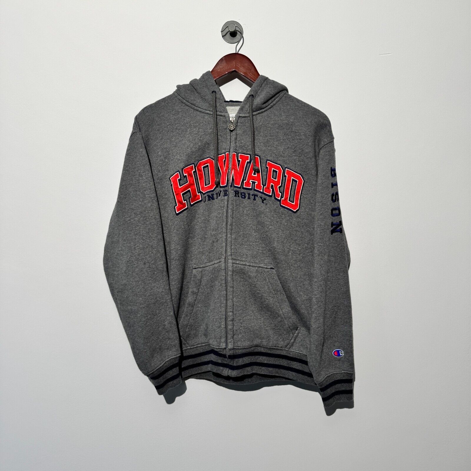 Champion × Vintage Champion Unisex Gray Cotton Zip Hoodie Size S Howard Size US S / EU 44-46 / 1 - 1 Thumbnail