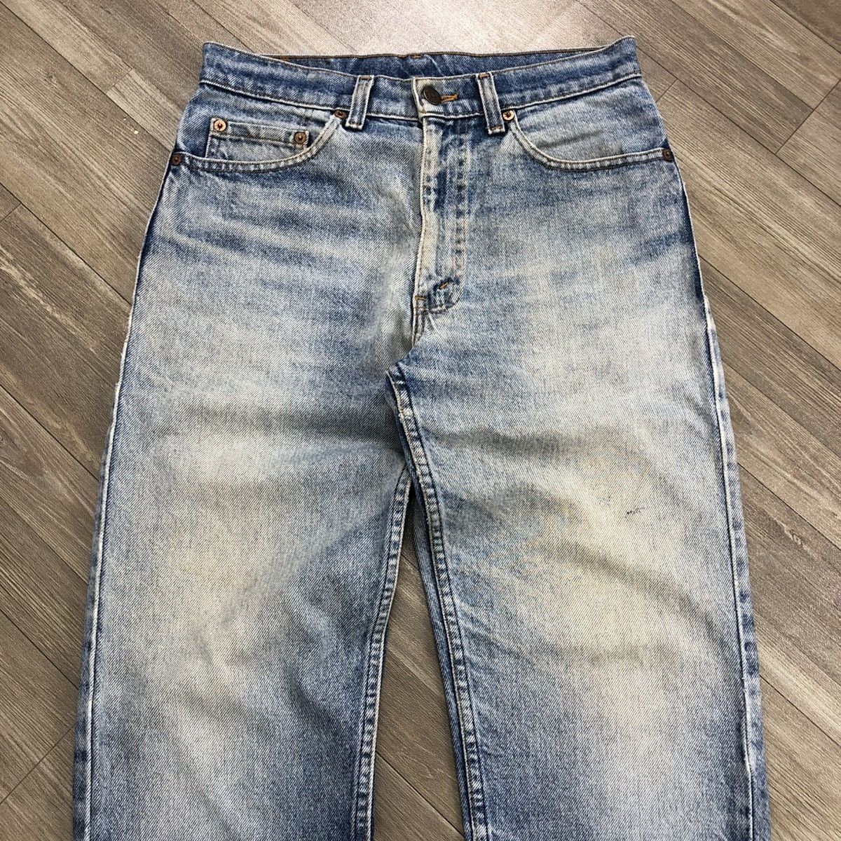 Levi's × Levi's Vintage Clothing 🇺🇸90’s Vintage Levis 510 Straight Nice Faded Jeans Size US 28 / EU 44 - 4 Thumbnail