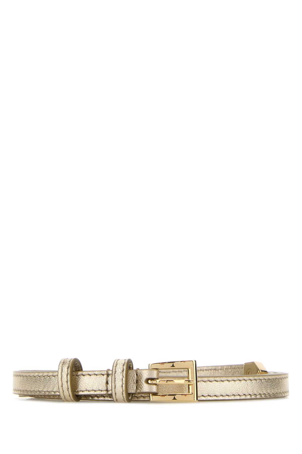Prada Gold Leather Belt Size ONE SIZE - 1 Thumbnail