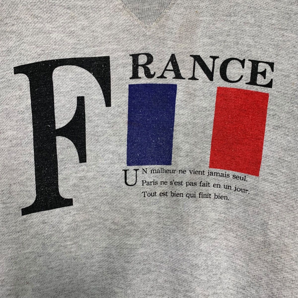 Vintage BODY-FIT FRANCE Flag Big Logo Sweatshirts #0811-C37 Size US L / EU 52-54 / 3 - 10 Thumbnail