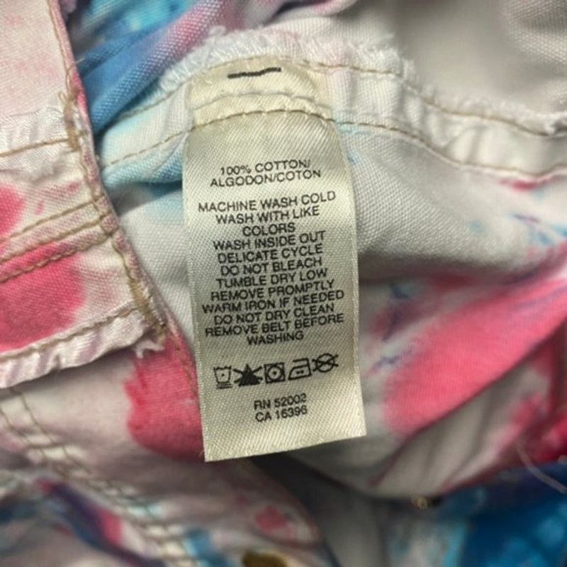 DKNY DKNY Custom Tie Dye Pink Blue Convertible Pants Size 6 Size 28" / US 6 / IT 42 - 7 Thumbnail