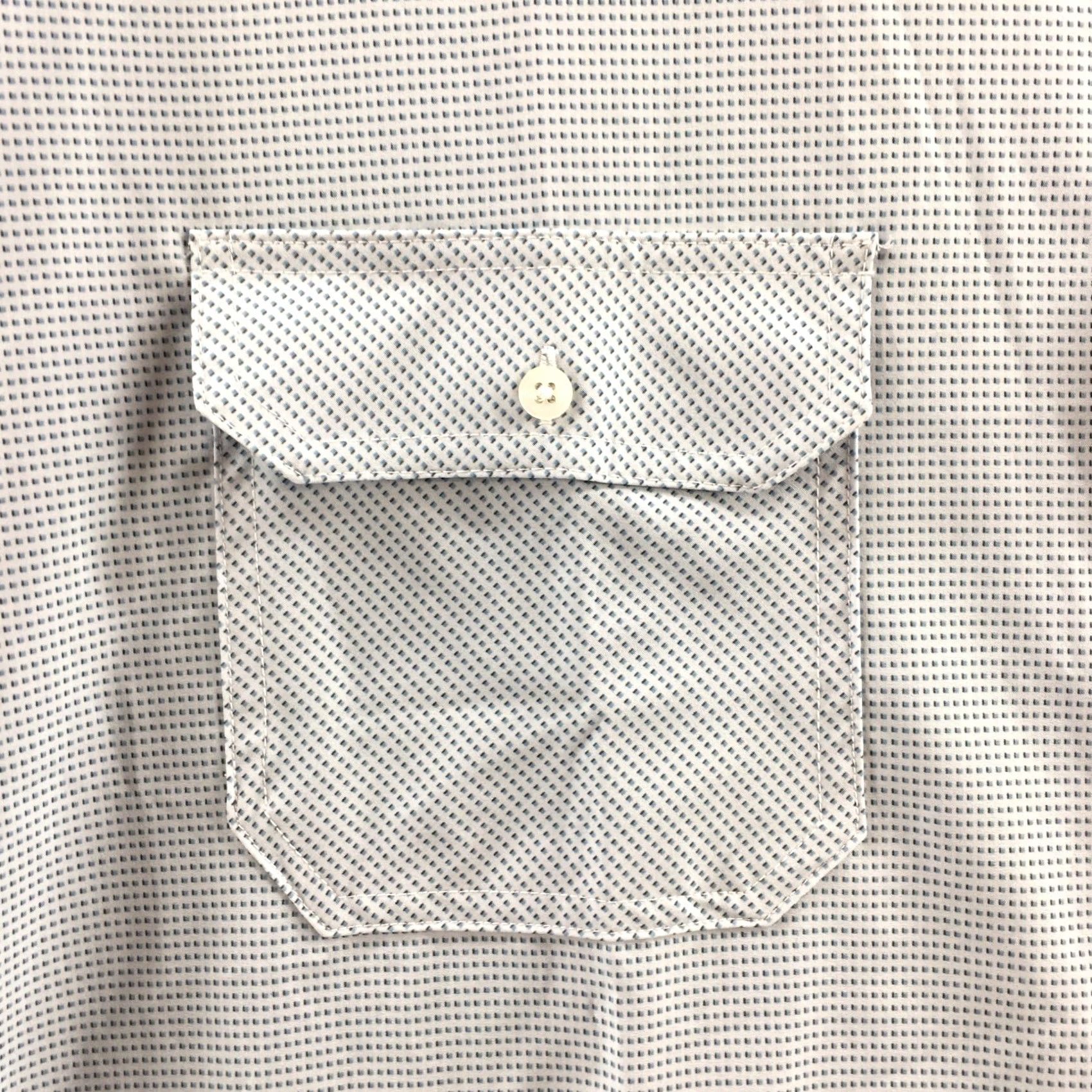 Kenneth Cole Kenneth Cole Regular Fit Button Up Shirt Mens 4X Blue Short Sleeve Collared Shirt Size US XXL / EU 58 / 5 - 6 Thumbnail