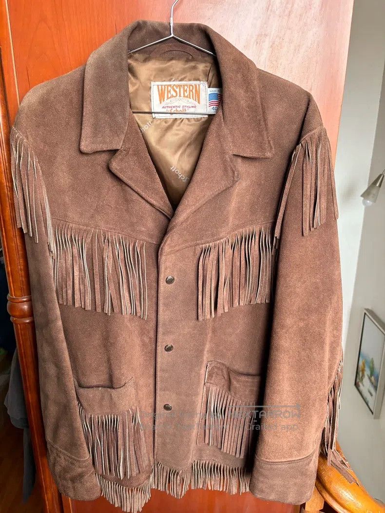 Schott Schott Vintage western fringed leather jacket Size US L / EU 52-54 / 3 - 1 Thumbnail