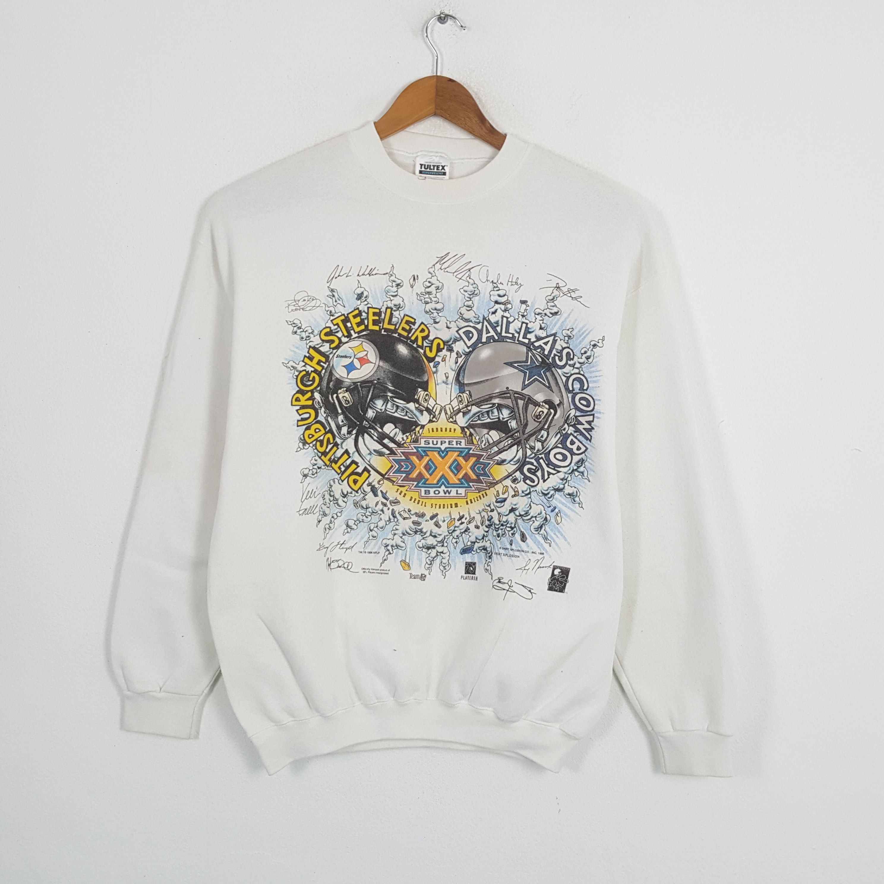 Vintage 90's PITTSBURGH x DALLAS COWBOYS NFL Team Swetahsirt