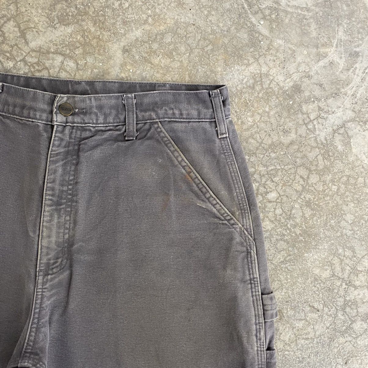 Carhartt Vintage Carhartt Blanket Lined Gravel Grey Carpenter Pants Size US 34 / EU 50 - 9 Thumbnail