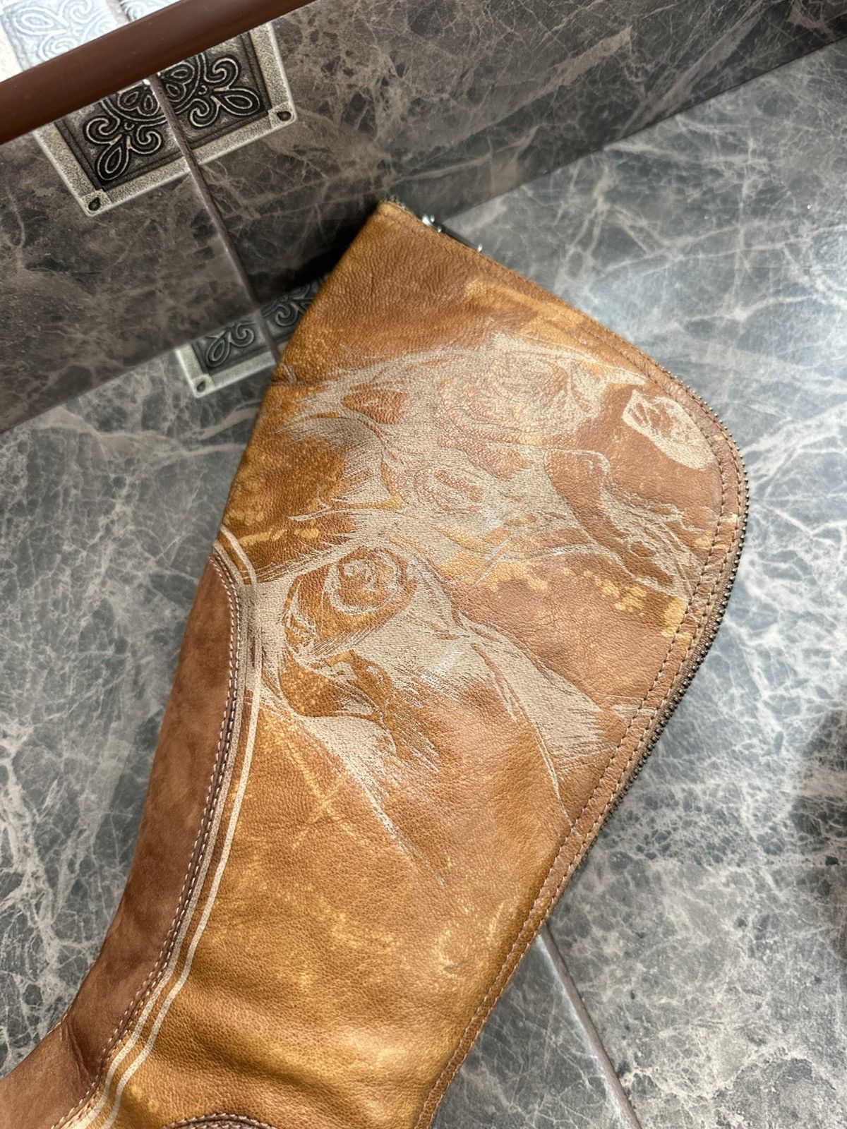 Alexander McQueen × Puma Vintage Puma x Alexander McQueen Leather Knee High Boots Size US 6.5 / IT 36.5 - 4 Thumbnail