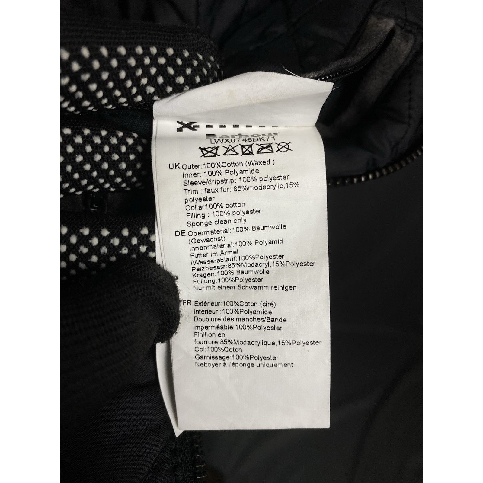 Barbour Barbour Ellen Women's Black Hooded Waxed Parka Jacket Size U Size L / US 10 / IT 46 - 13 Thumbnail