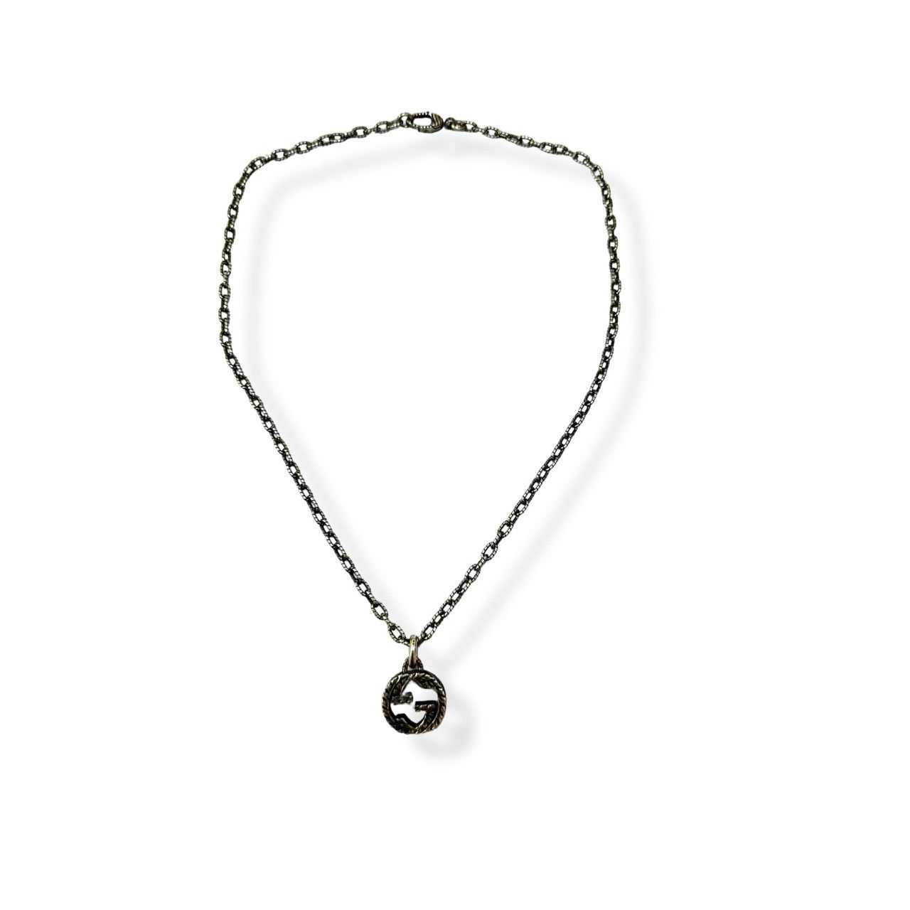 Gucci Gucci Vintage GG Laurel Sterling Silver Necklace 925 – 45cm Size ONE SIZE - 2 Thumbnail