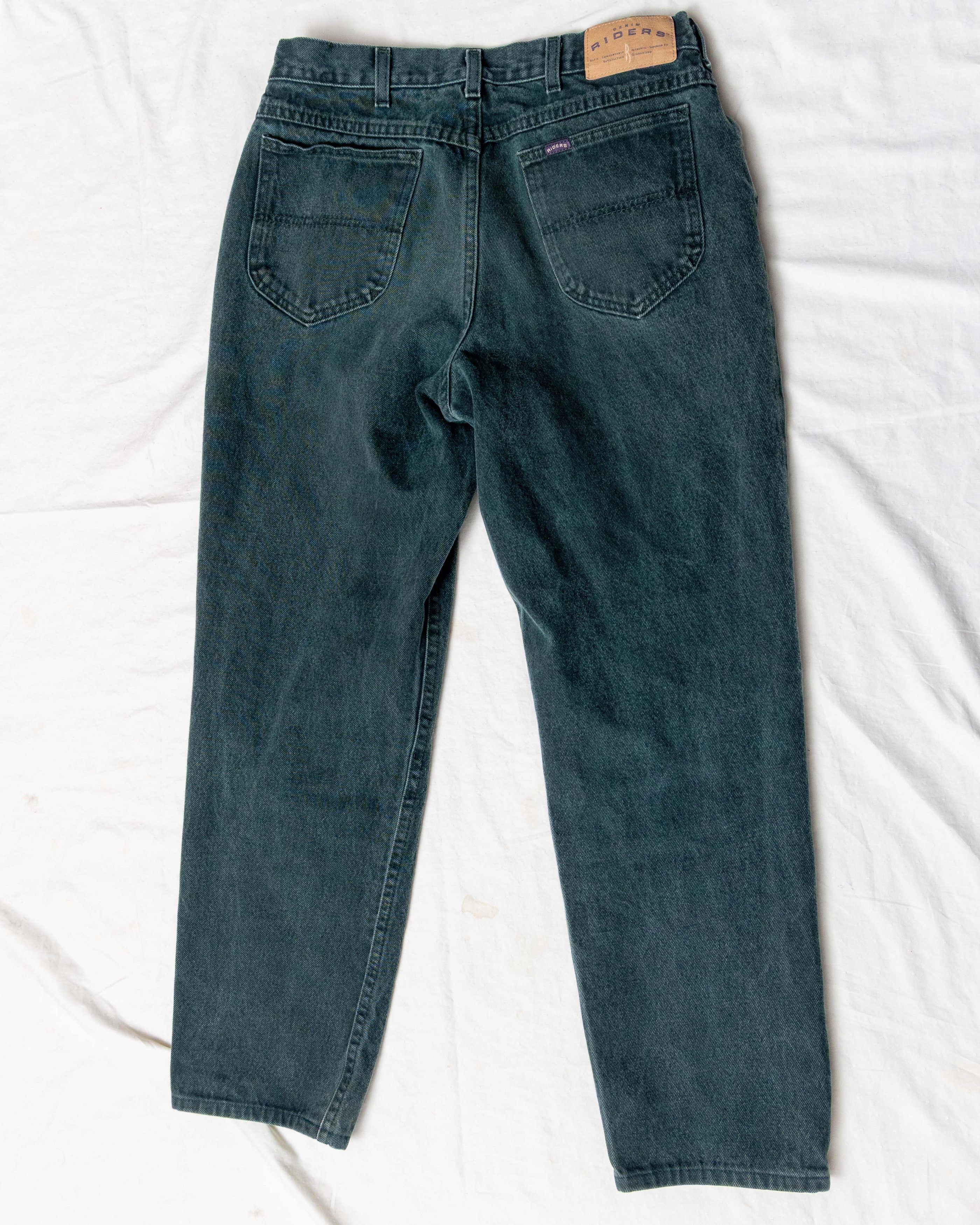 Vintage Denim Riders Green Jeans Size US 34 / EU 50 - 2 Thumbnail
