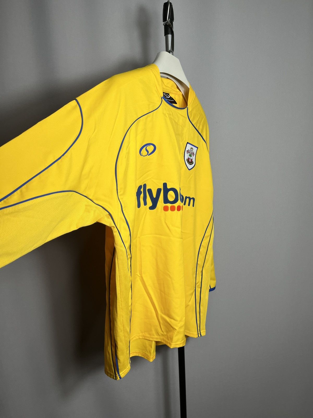 Vintage 2007 - 2008 Southampton away long sleeve mens shirt yellow Size US L / EU 52-54 / 3 - 3 Thumbnail