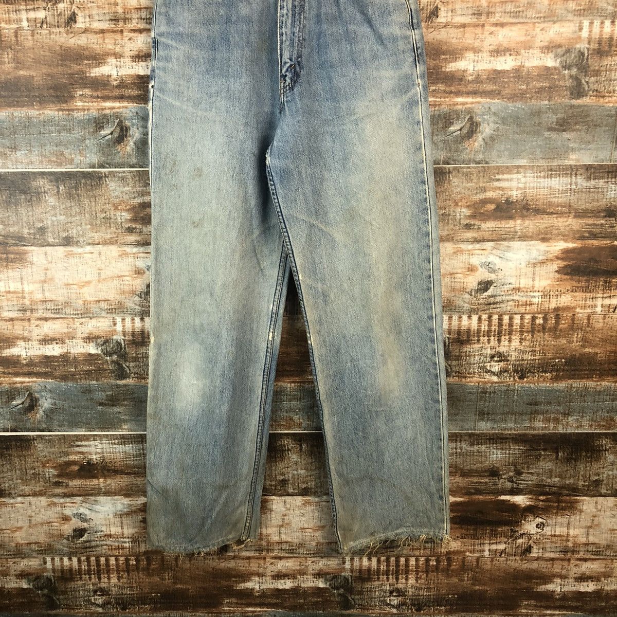 Levi's 509 Levis Blue Distressed ripped Denim Pants #A2102 Size US 28 / EU 44 - 3 Thumbnail
