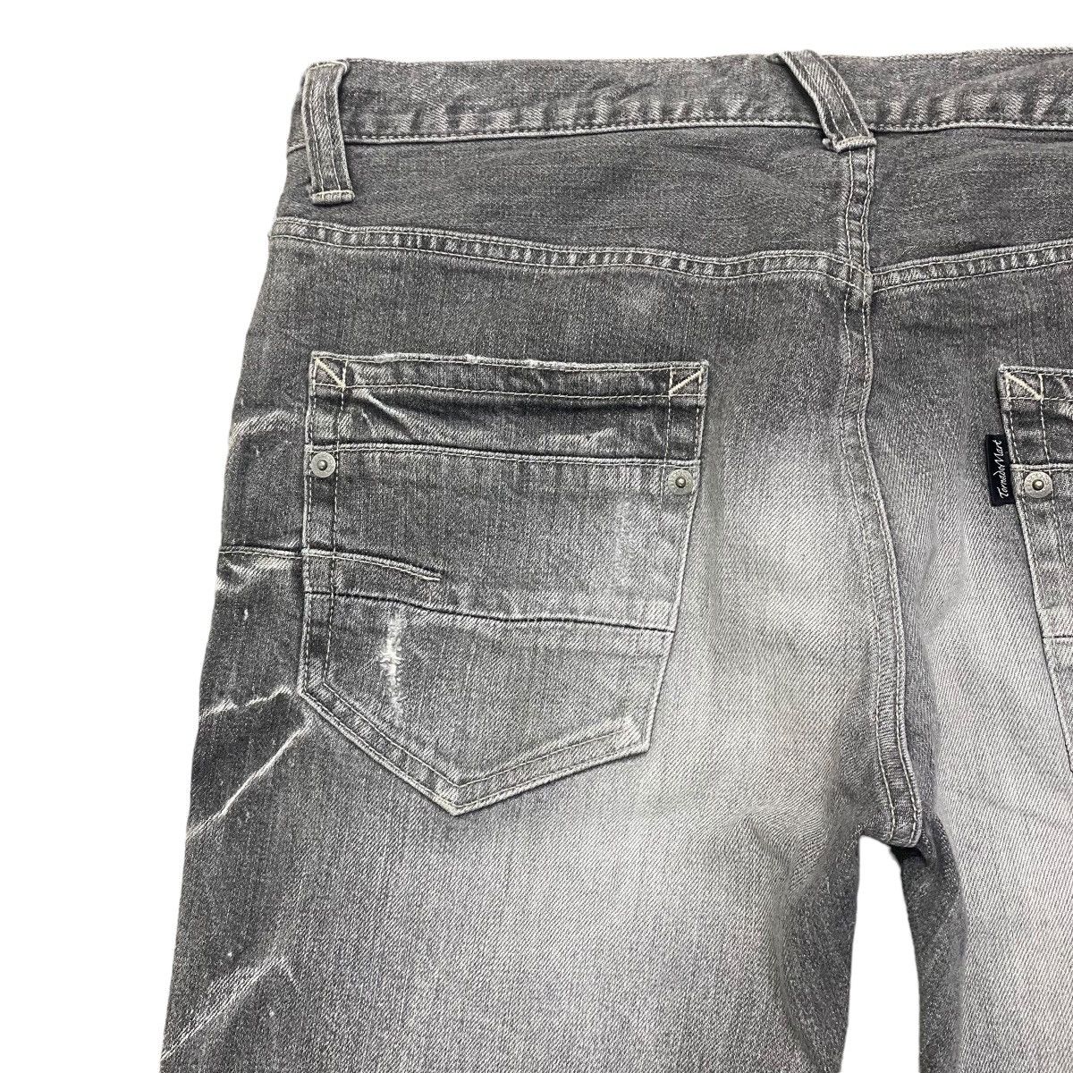 Tornado Mart Tornado Mart Bullet Hole Denim Flare Jeans Size US 33 - 12 Thumbnail