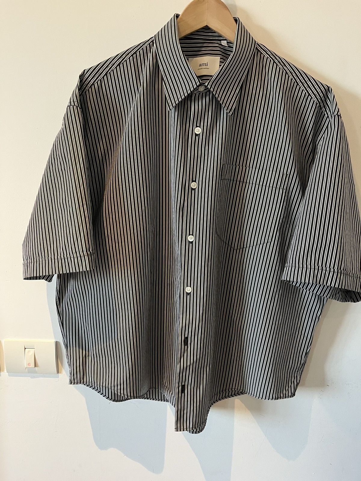 AMI AMI Boxy striped shirt Size US L / EU 52-54 / 3 - 2 Thumbnail