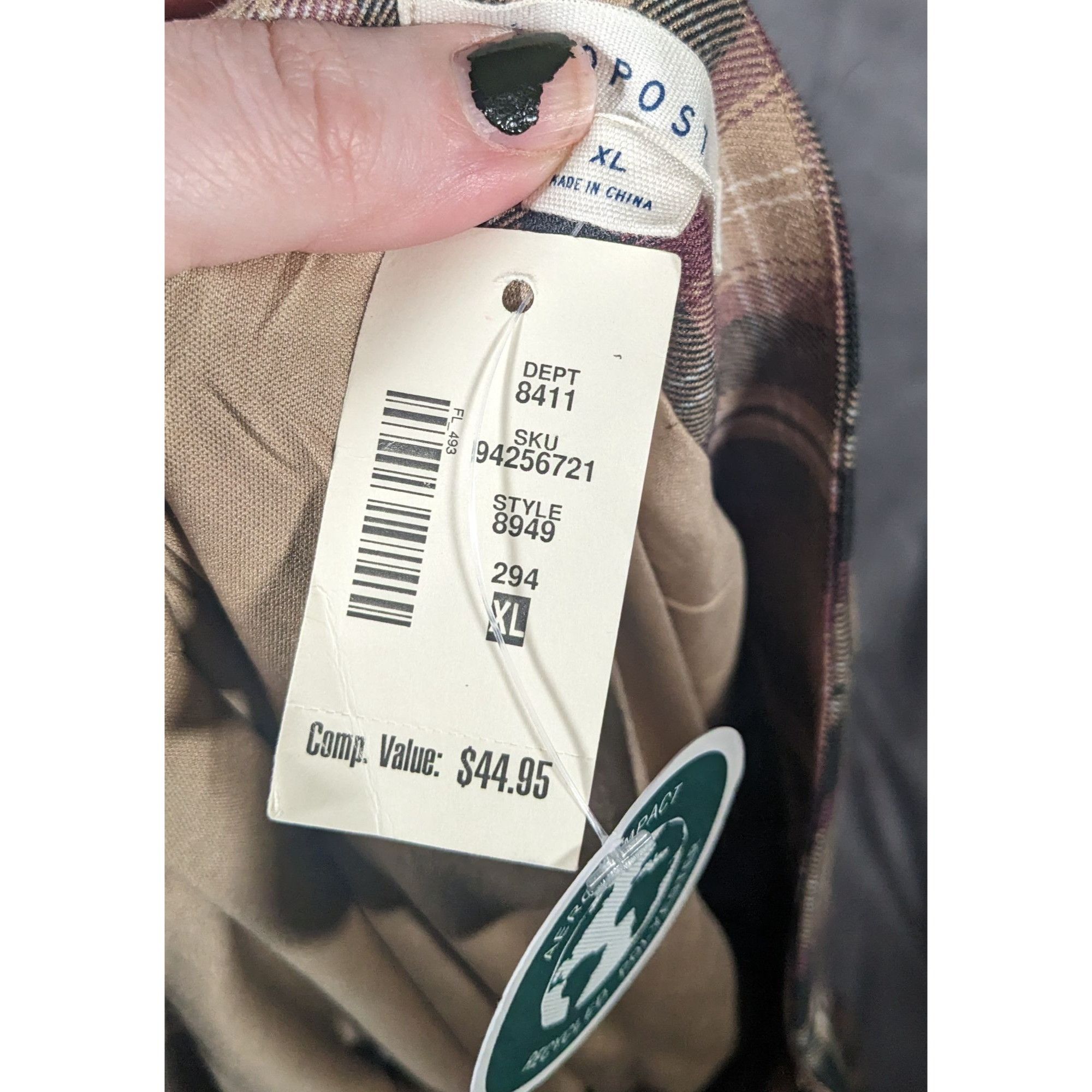 Aeropostale Aeropostale Trendy Y2K Style Plaid Skort Size XL Size 37" - 10 Thumbnail