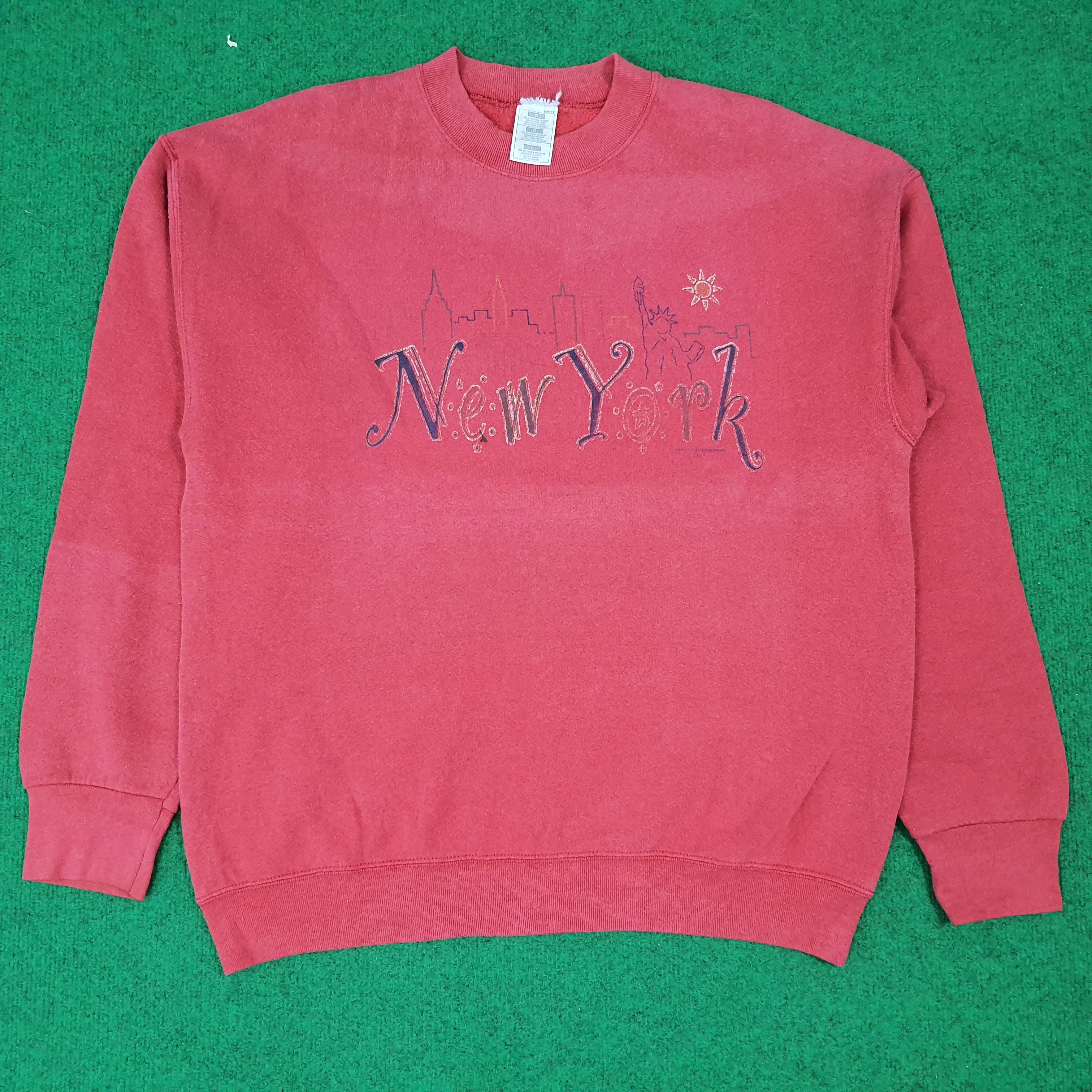 Vintage Vintage NYC New York City Streetwear Sweatshirt C270N19 Size US L / EU 52-54 / 3 - 1 Thumbnail