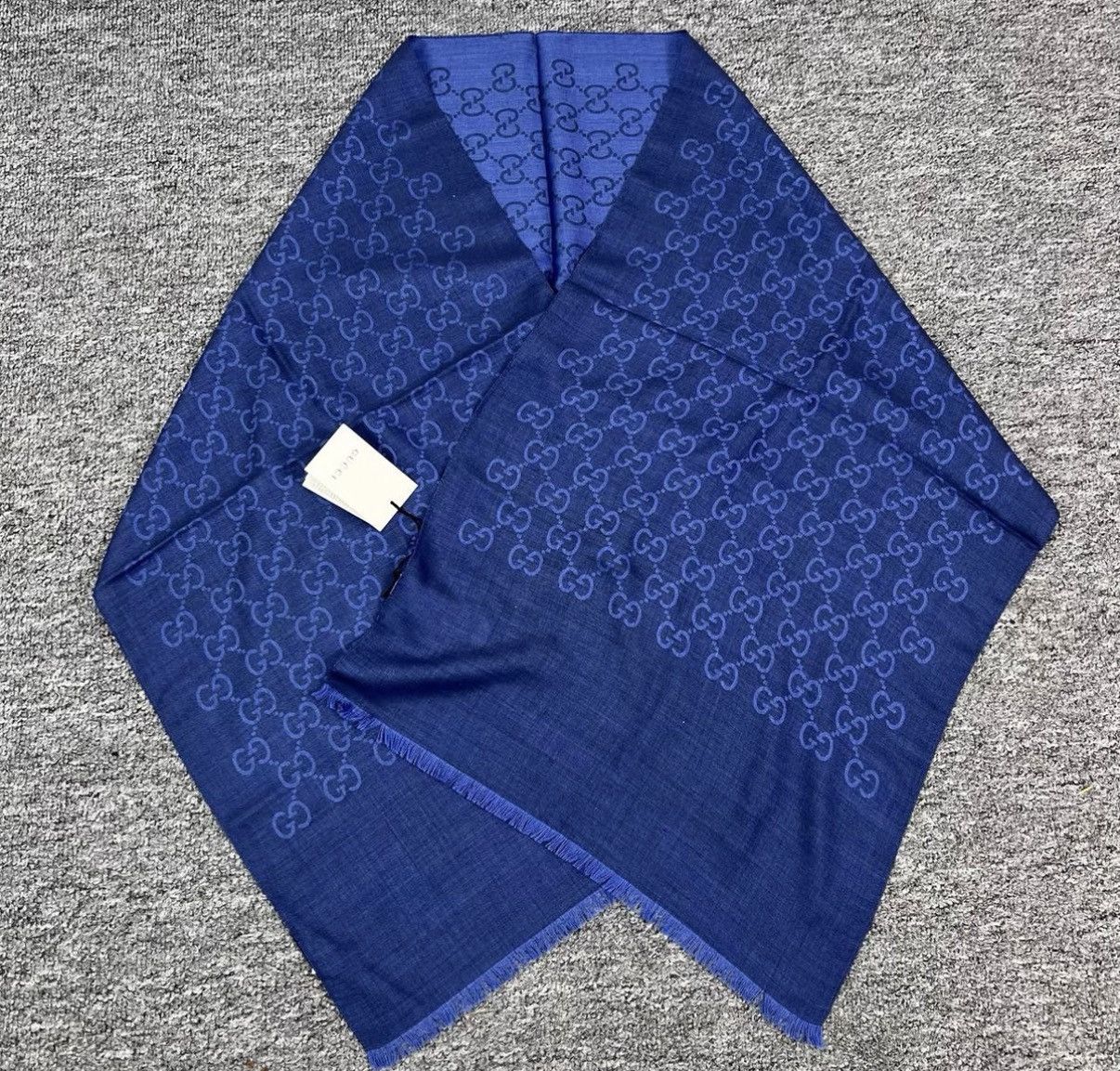 Gucci Gucci Double G Jacquard All-Over Print Scarf K12 Size ONE SIZE - 1 Thumbnail