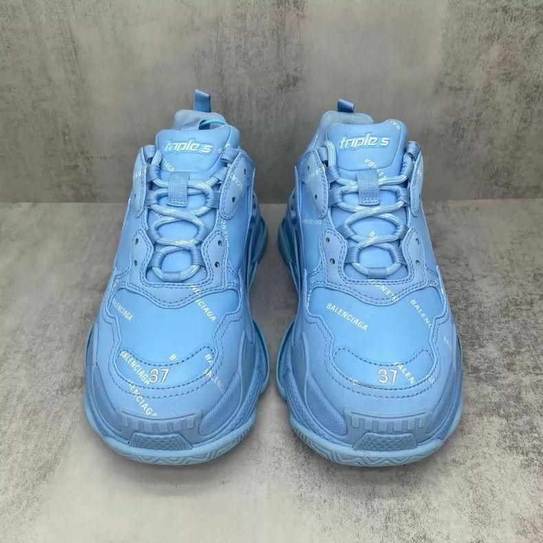 Balenciaga Balenciaga Triple S Blue Dad Sneakers-2505 Size US 8 / EU 41 - 4 Thumbnail