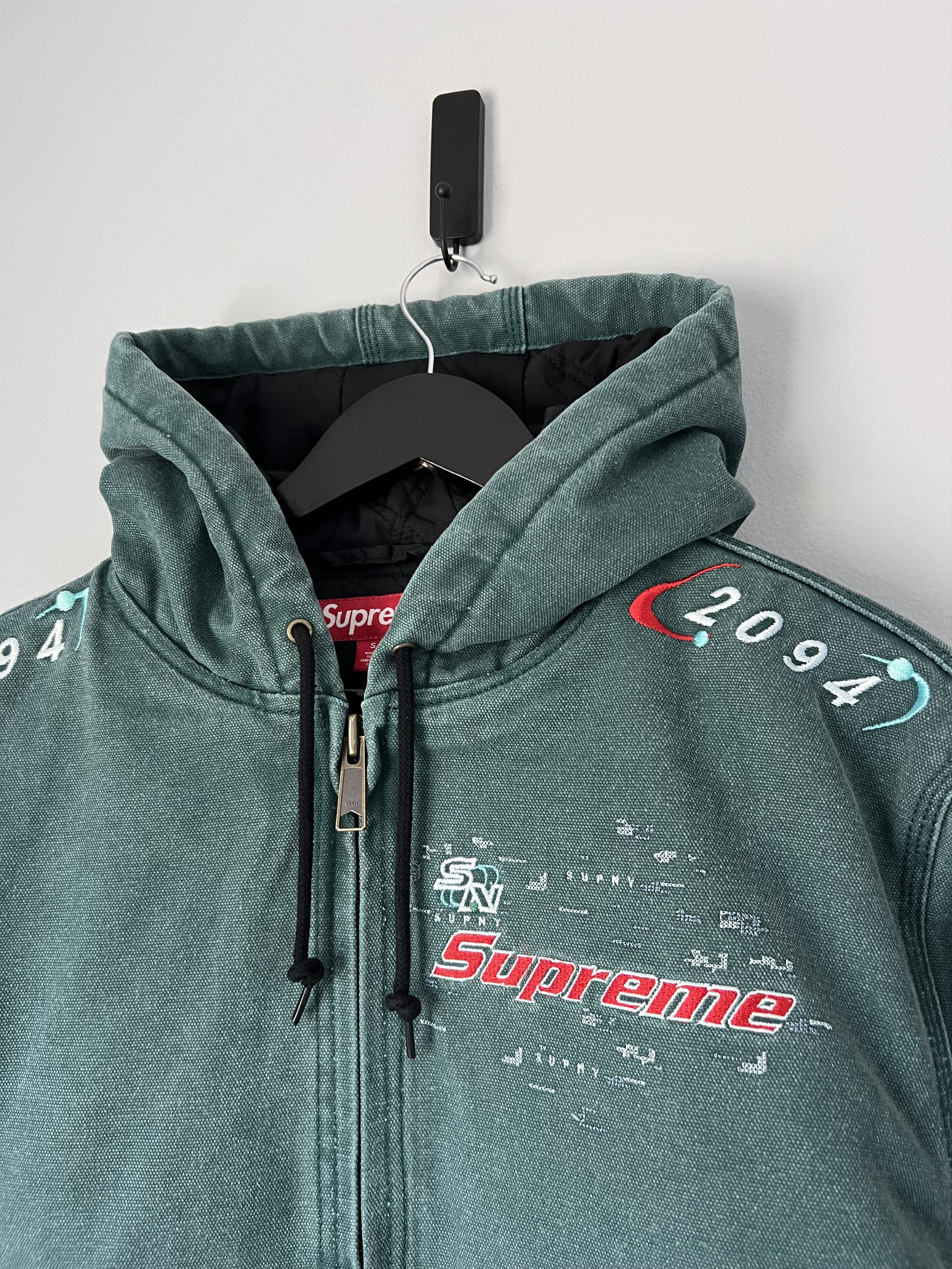 Supreme AOI Hooded Work Jacket Black Teal 2colors Size S-XXL