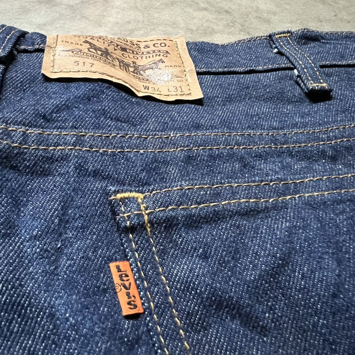 Levi's × Levi's Vintage Clothing × Vintage Vintage 80’s Levi’s 517 🇺🇸 Wide-Leg Bootcut Denim Jeans Size US 34 / EU 50 - 4 Thumbnail