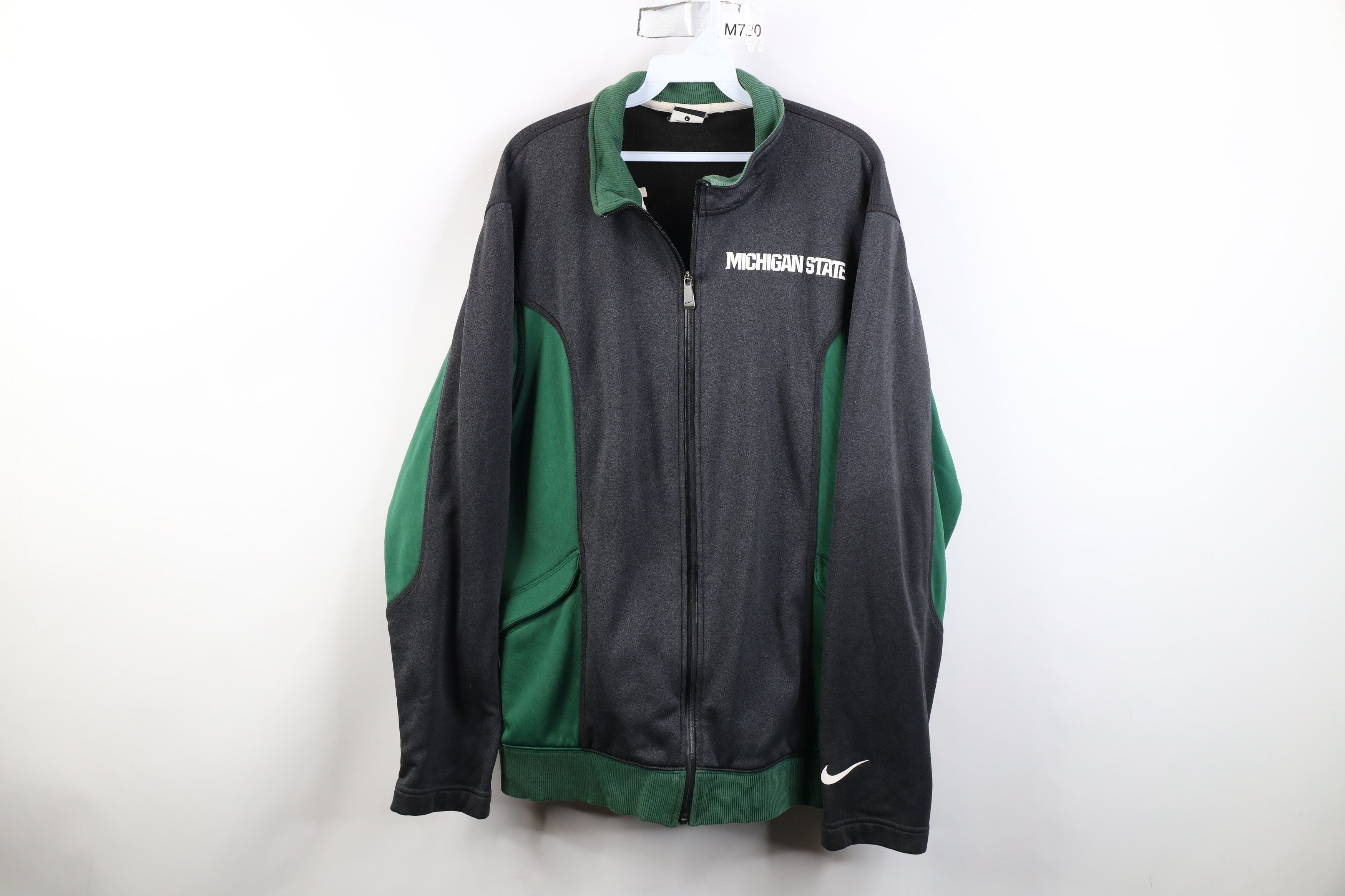 Nike Nike Spell Out Michigan State University Full Zip Jacket Size US L / EU 52-54 / 3 - 1 Thumbnail