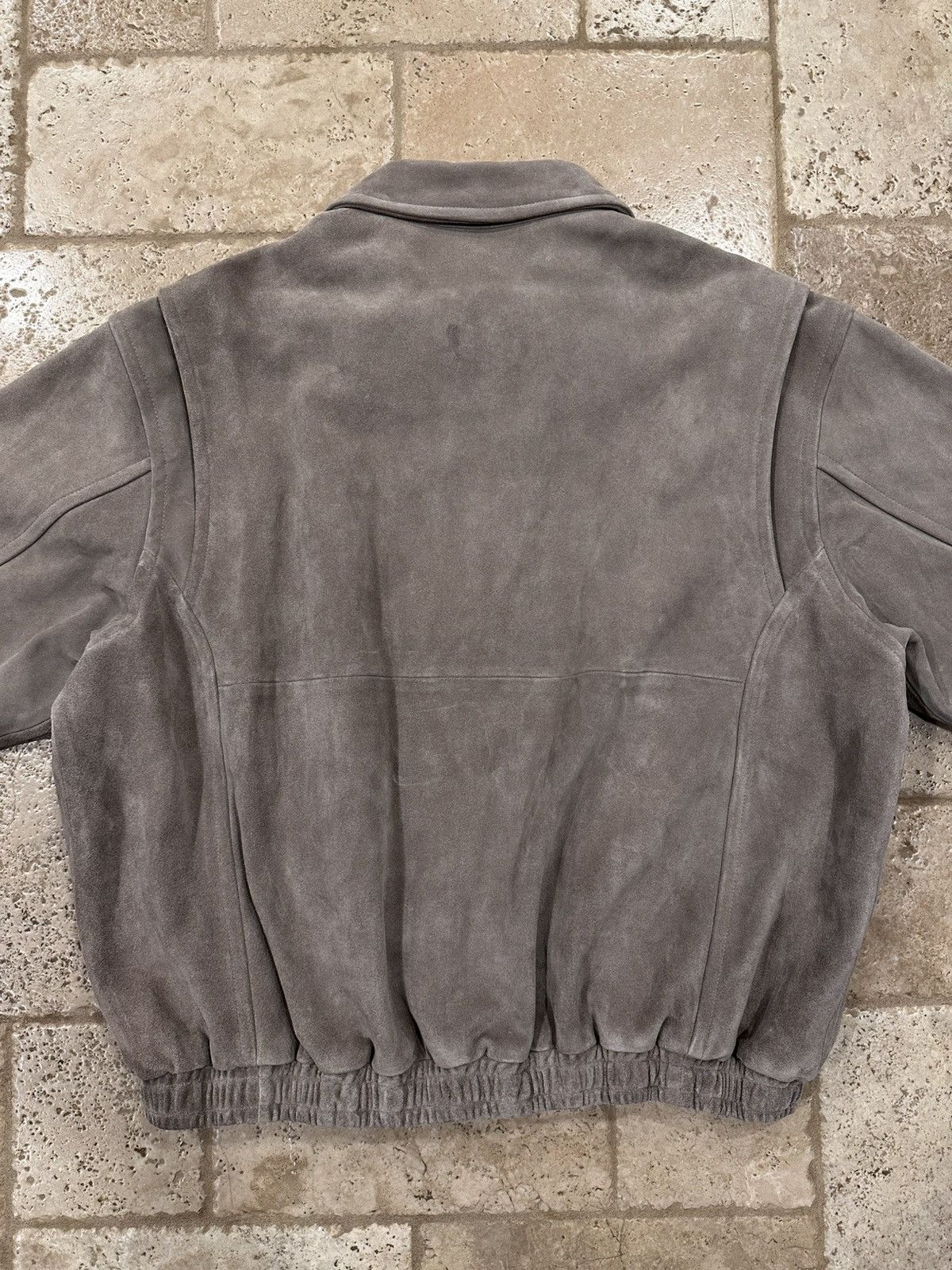 The Row The Row Ronan Suede Calfskin Leather Biege Bomber Jacket Size US M / EU 48-50 / 2 - 11 Thumbnail
