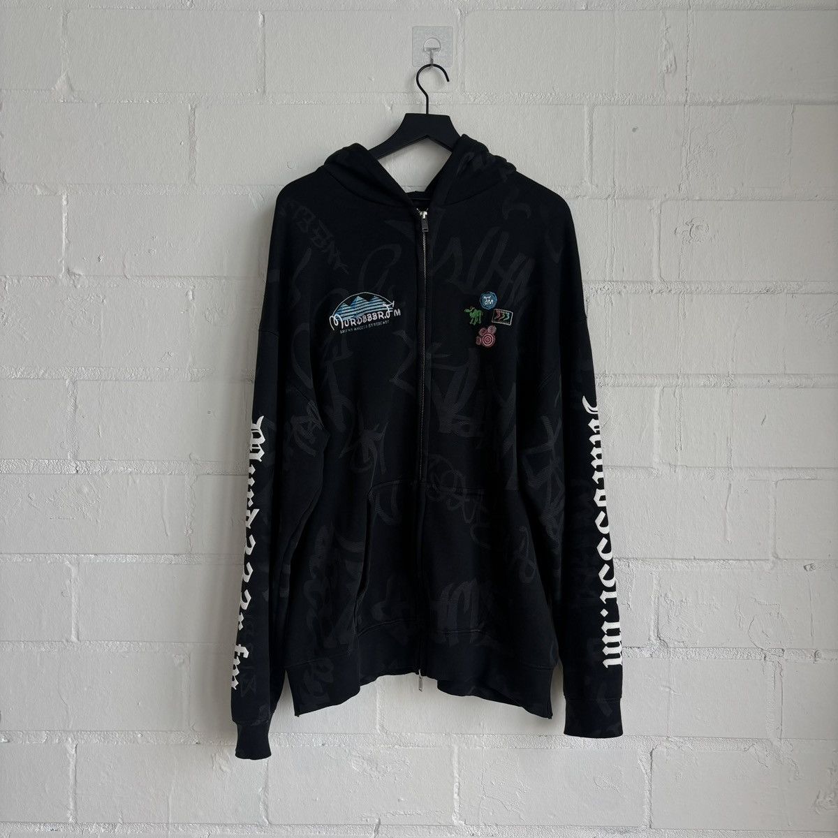 murd333r.fm Black Murd333r.fm Zip Up Jacket Size US XL / EU 56 / 4 - 1 Thumbnail