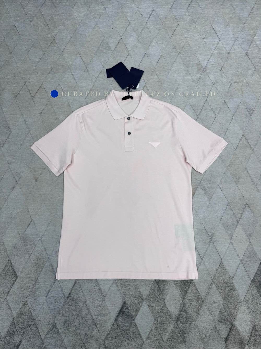 Prada Stylish Pink Polo with Logo Patch Size US L / EU 52-54 / 3 - 1 Thumbnail