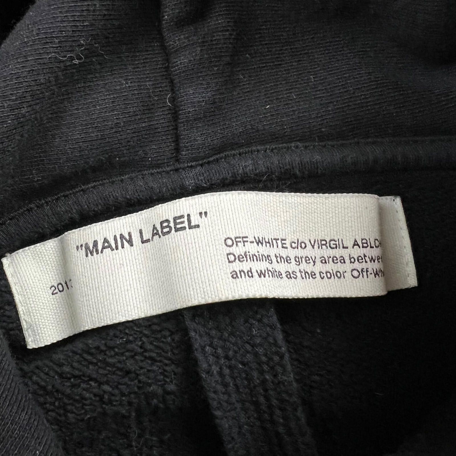 Off-White Off-White Unfinished Arrows Black Hoodie Size US XS / EU 42 / 0 - 4 Thumbnail