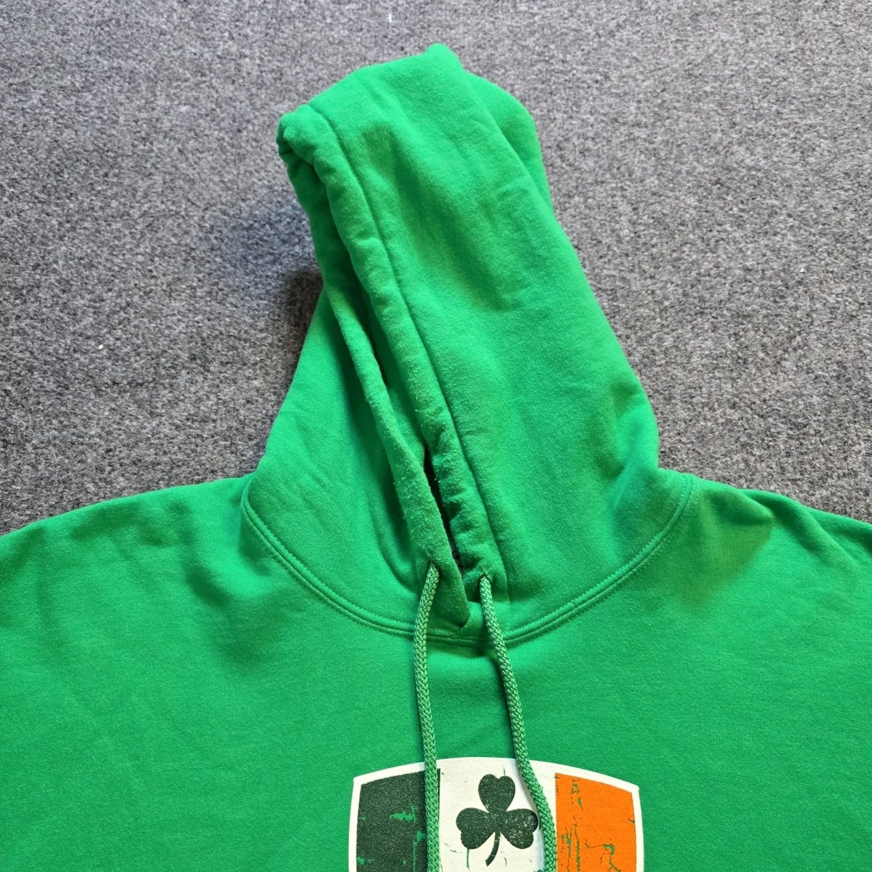 Gildan Gildan Hoodie Women XL Green Pockets Logo Boston Sweatshirt Ireland Ireland Lounge Heavy Blend Regular Size XL / US 12-14 / IT 48-50 - 2 Thumbnail