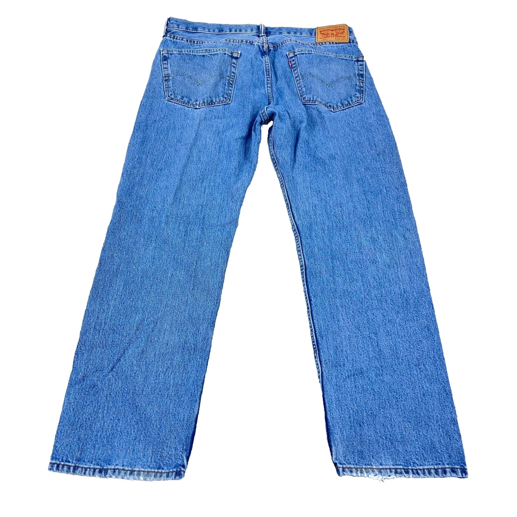 Levi's Levi's 505 Jeans Men Regular 36x30 Blue Denim Straight Fit Medium Wash Belt Loops 5-Pocket Logo Jeans Size US 36 / EU 52 - 2 Thumbnail