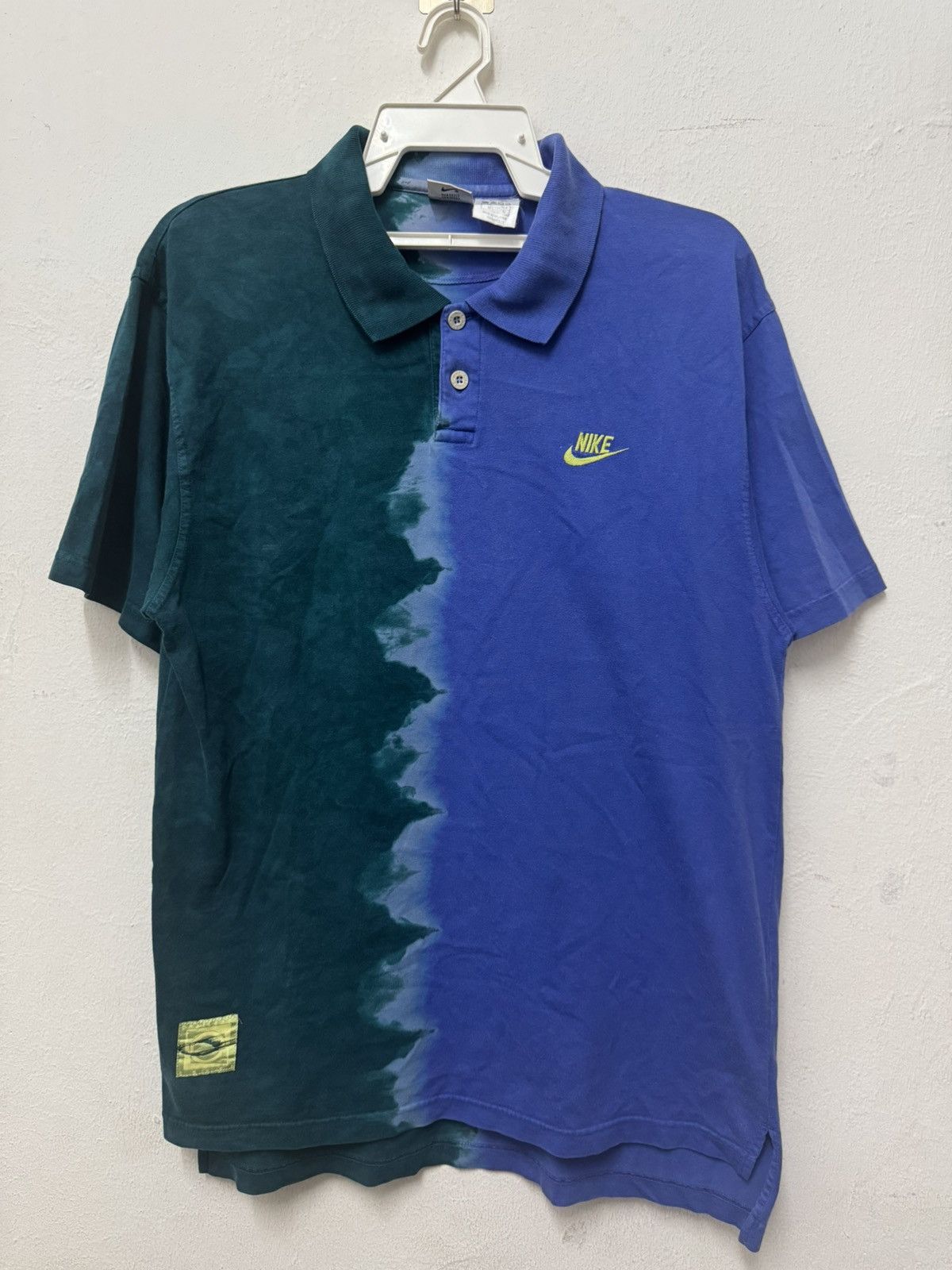 Nike Vintage Nike Tiger Challage Court Polo 2 Tone Shirt Size US L / EU 52-54 / 3 - 1 Thumbnail
