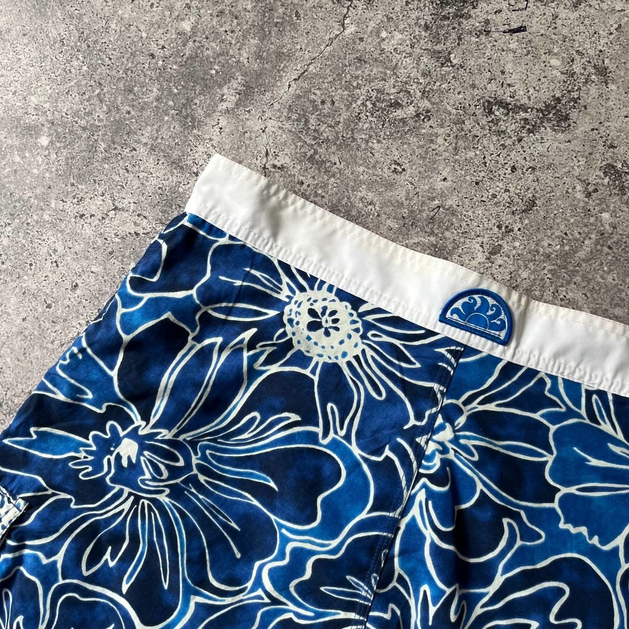 Sundek Sundek Summer Pool Shorts Flowered Blue Size 32 Size US 32 / EU 48 - 6 Thumbnail