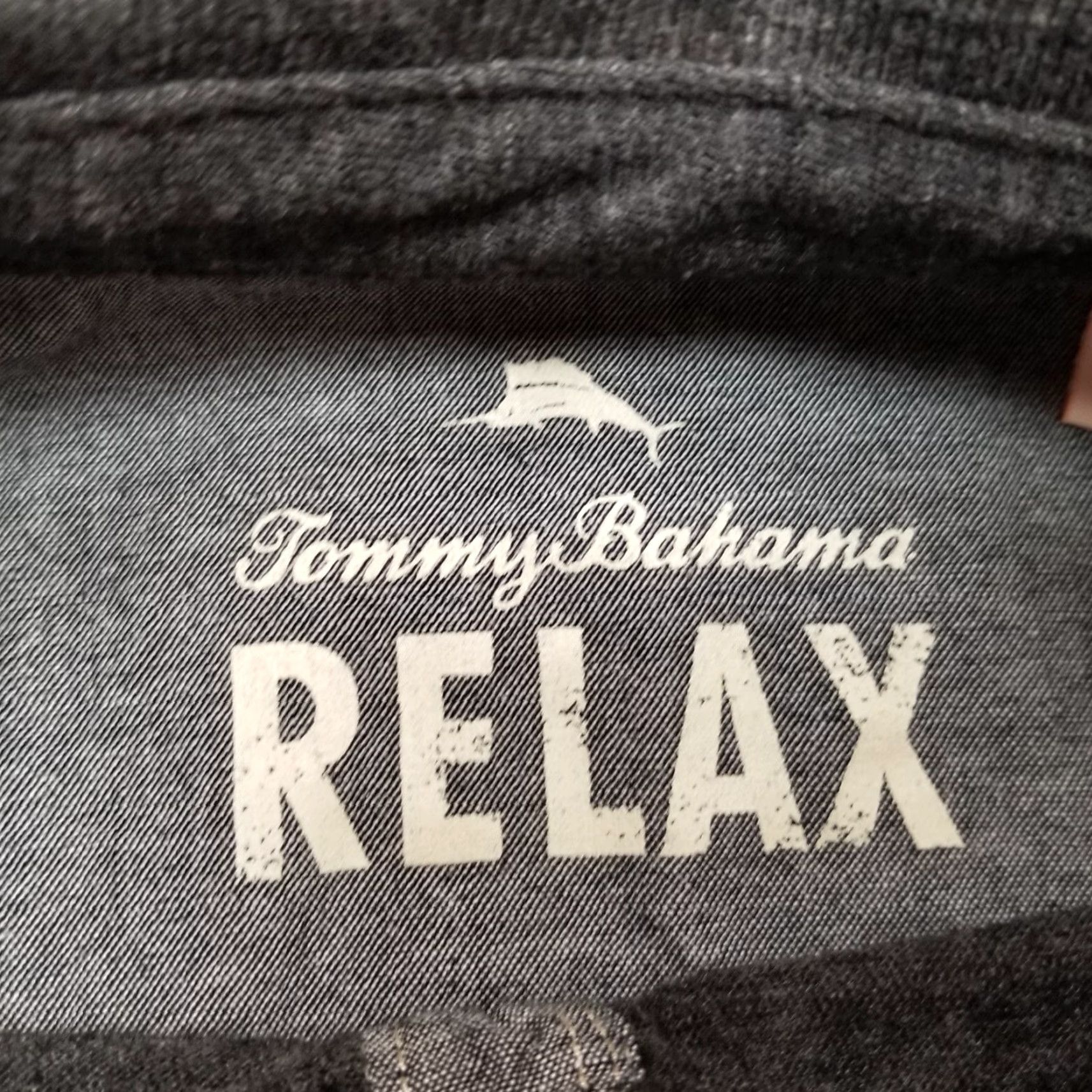Tommy Bahama VINTAGE Tommy Bahama Polo Shirt Mens L Charcoal Polyester Cotton Blend Golf Shirt Size US L / EU 52-54 / 3 - 5 Thumbnail