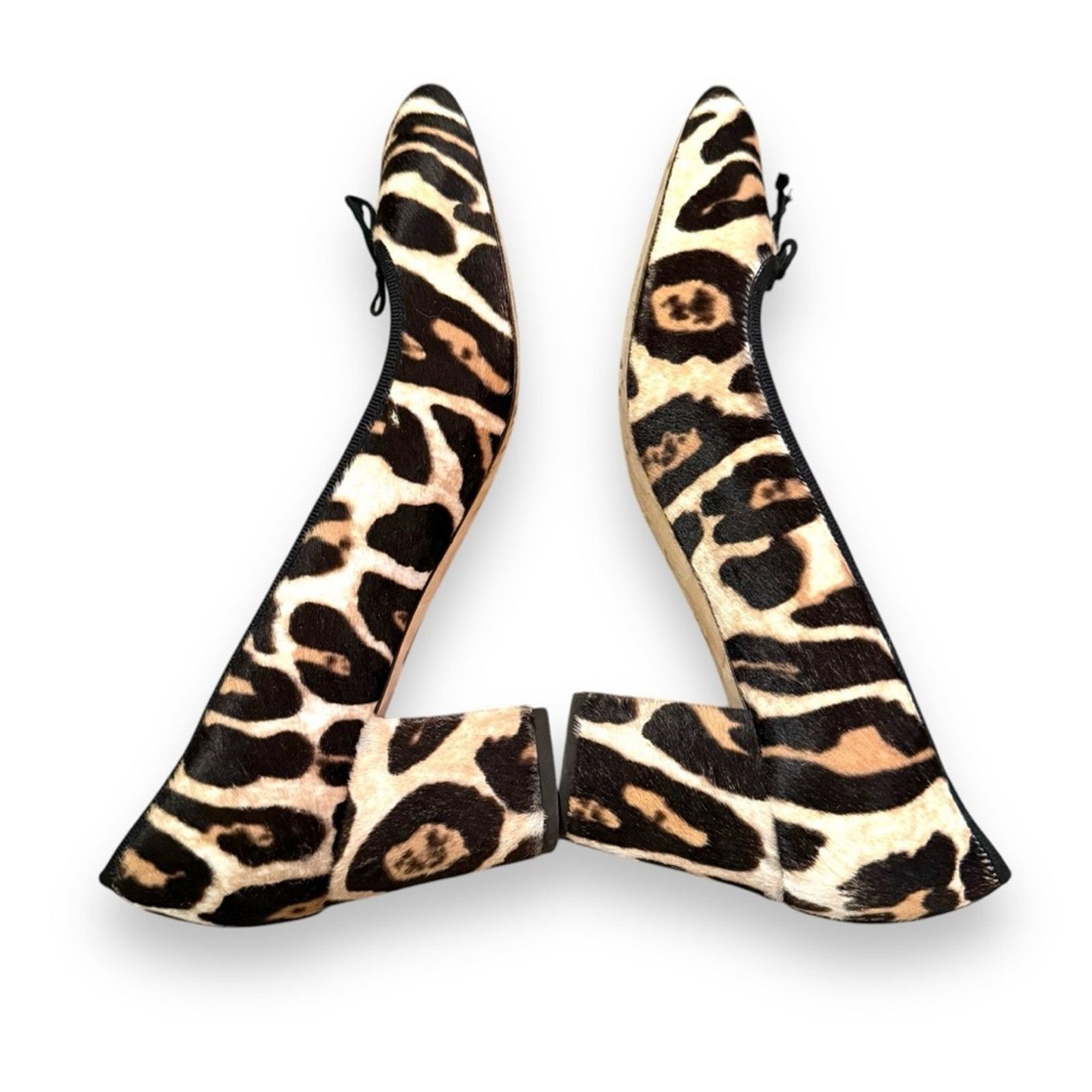 J.Crew J. Crew Sophia Calf Hair Cheetah Print Block Closed Toe Heel Size US 9 / IT 39 - 2 Thumbnail