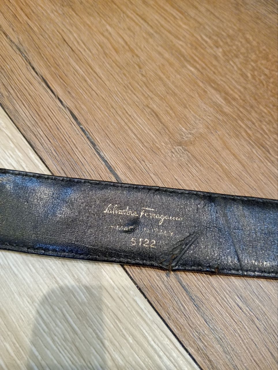 Salvatore Ferragamo VINTAGE SALVATORE FERRAGAMO LEATHER BELT - BLACK Size ONE SIZE - 6 Thumbnail