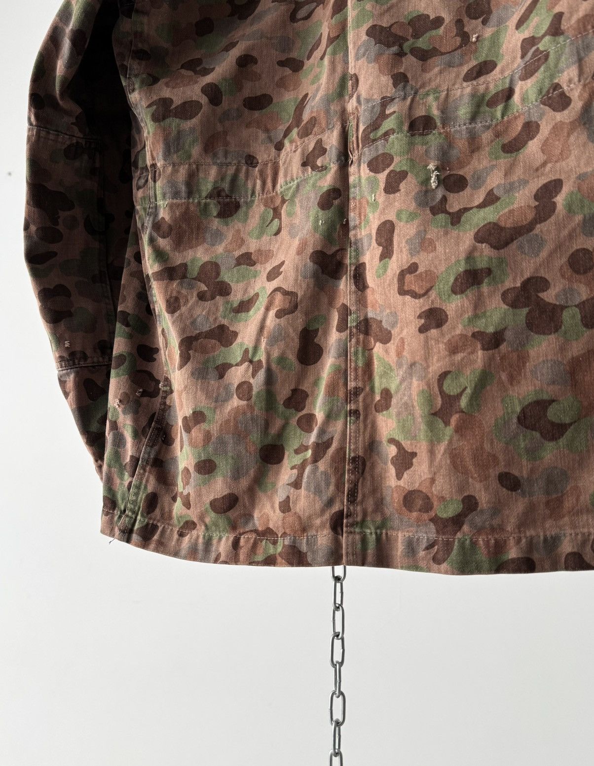 Vintage 1960s Vintage Austrian Army Pea Dot Camo Jacket Size US M / EU 48-50 / 2 - 9 Thumbnail
