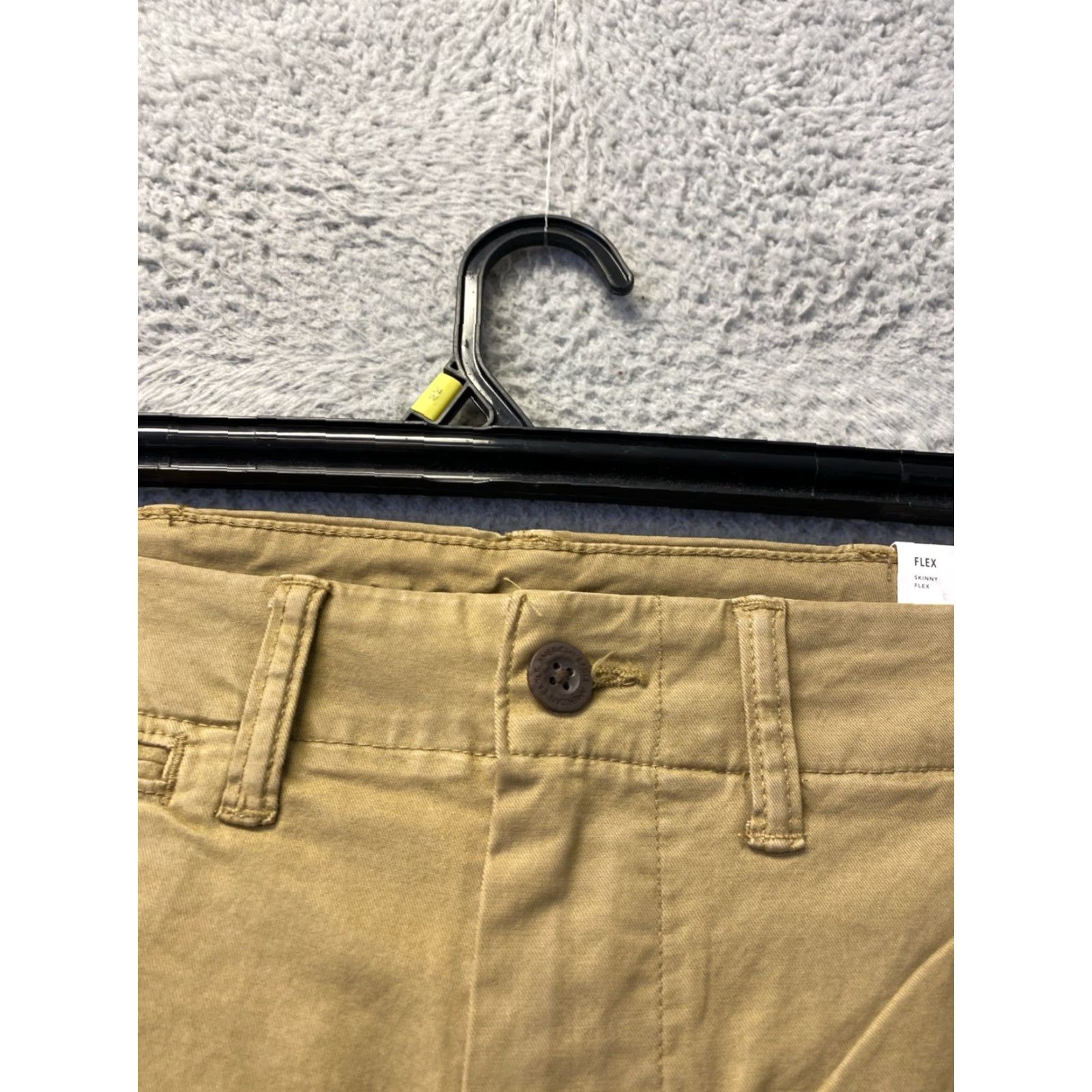 Vintage American Eagle Pants Mens 29x32 Chino Faded Gold Regular Straight Cotton Blend Khakis Button Zip Casual/Business Vintage No Signature Logo 0621 Size US 29 - 2 Thumbnail