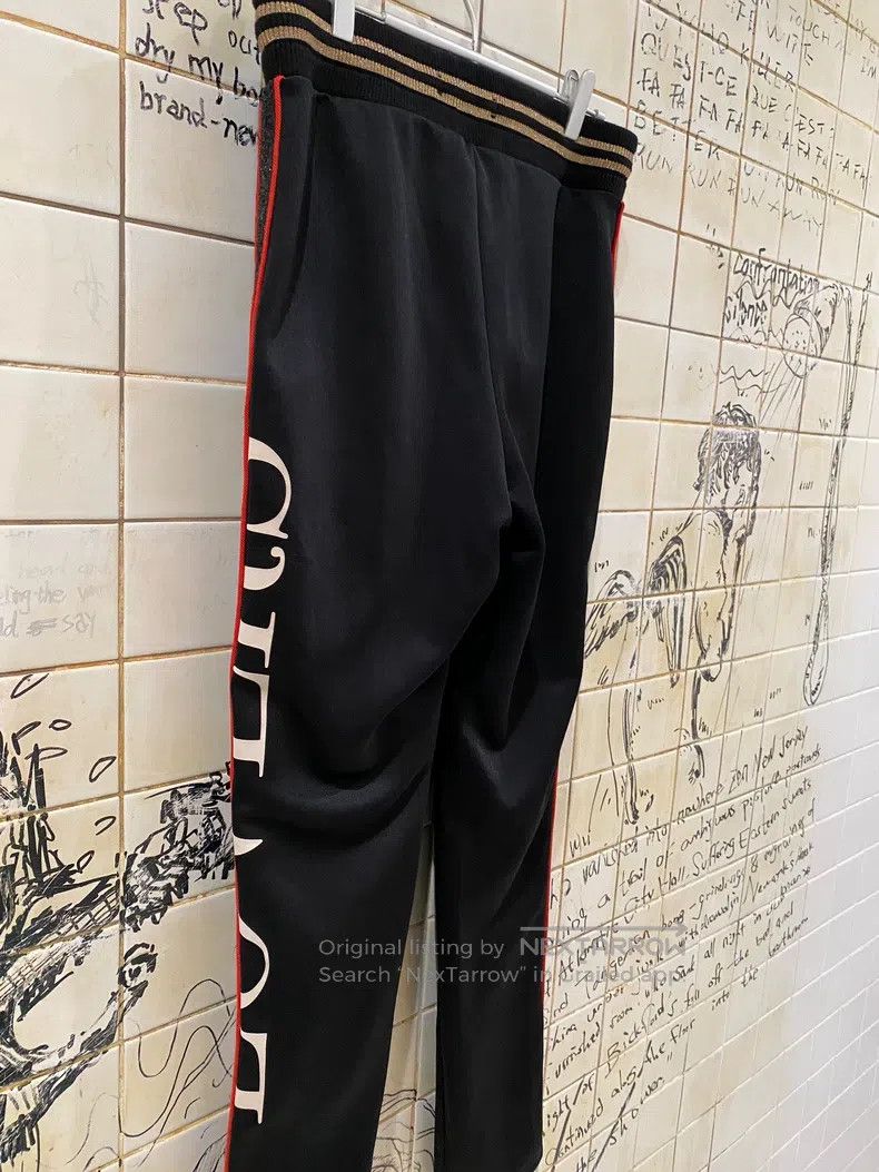 Amiri Amiri size M Crystal and sequin side-striped black sweatpa Size US 26 / EU 42 - 4 Thumbnail