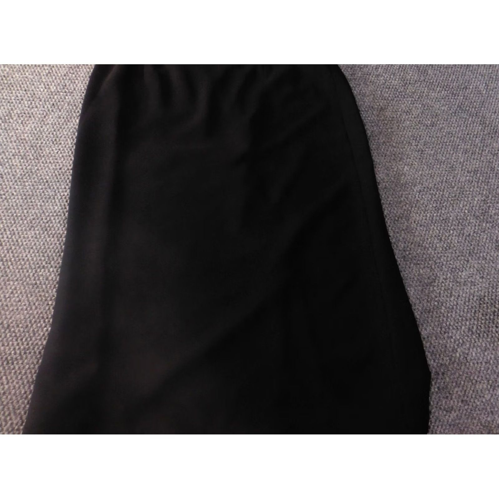 Essentials Jones Wear Skirt Womens 16 Black A-Line Knee Length Zip Knee Length Black Art Vintage: No Size 38" / US 16 / IT 52 - 5 Thumbnail