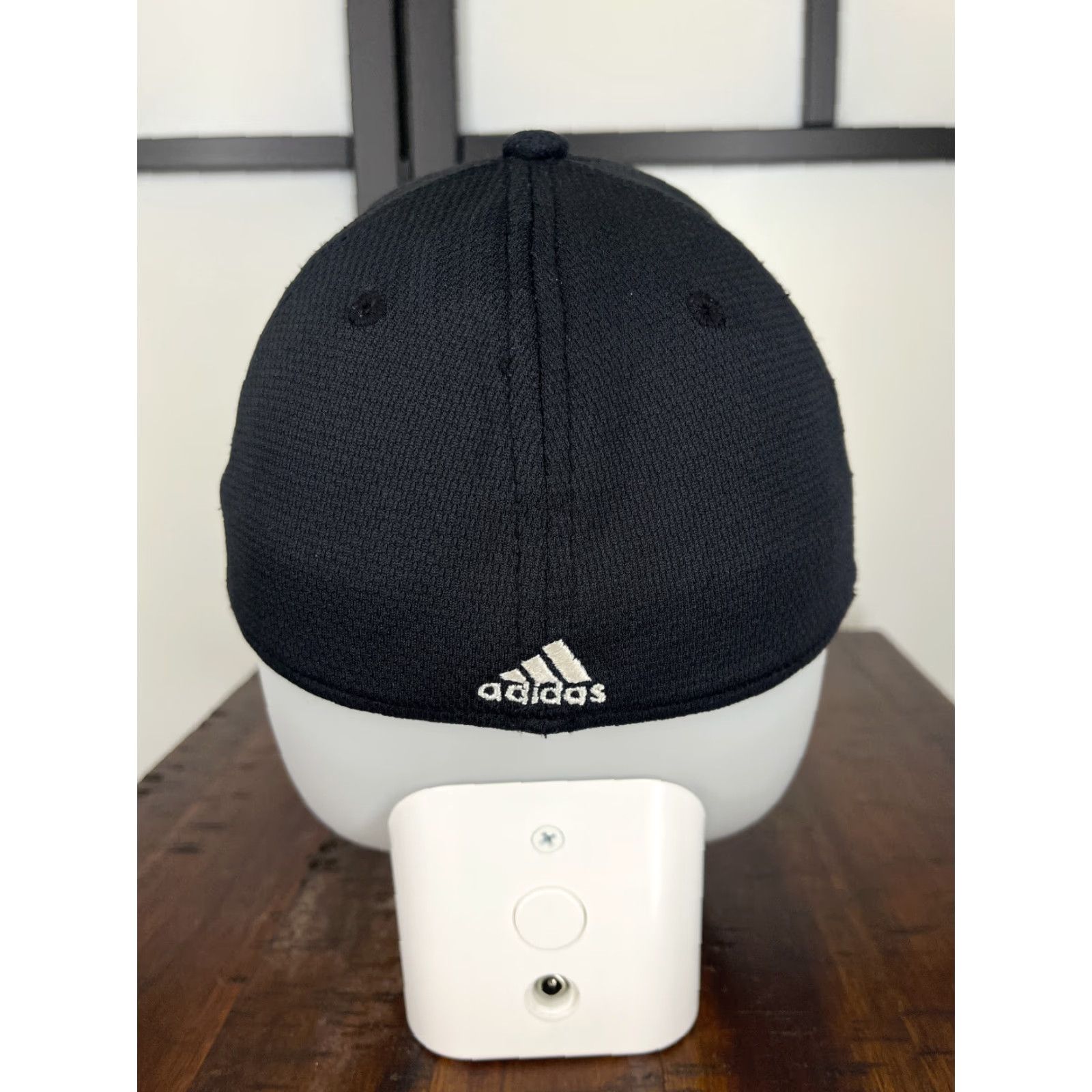 Adidas Adidas Hat Cap Fitted Adult Medium Black Embroidered A-Flex Golf Golfer Size ONE SIZE - 6 Thumbnail