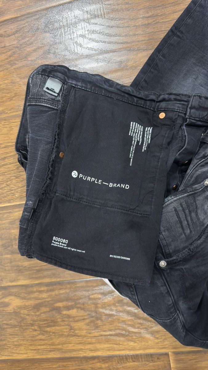 Purple Brand Purple Black Denim Jeans Size US 36 / EU 52 - 4 Thumbnail