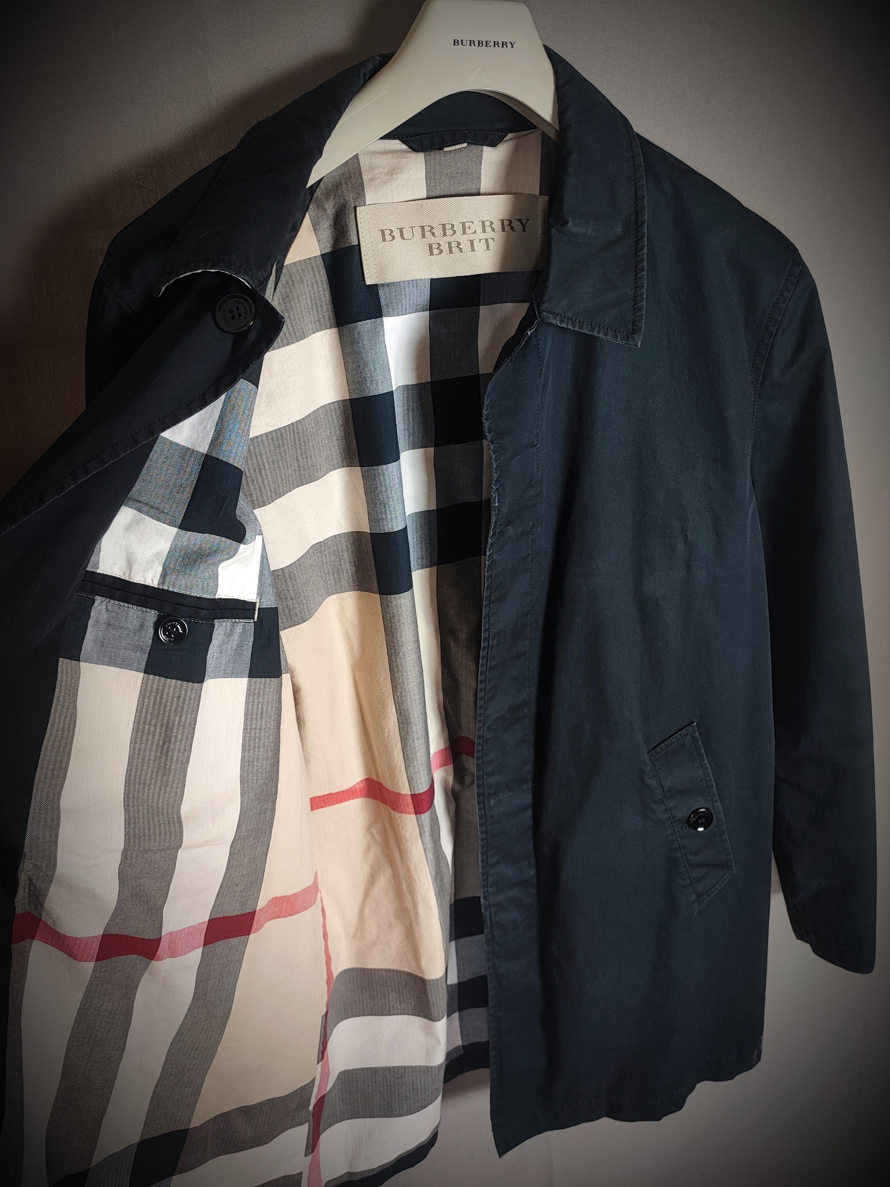 Burberry 🔥 Burberry Raincoat Size XL black🔥 Size US XL / EU 56 / 4 - 1 Thumbnail
