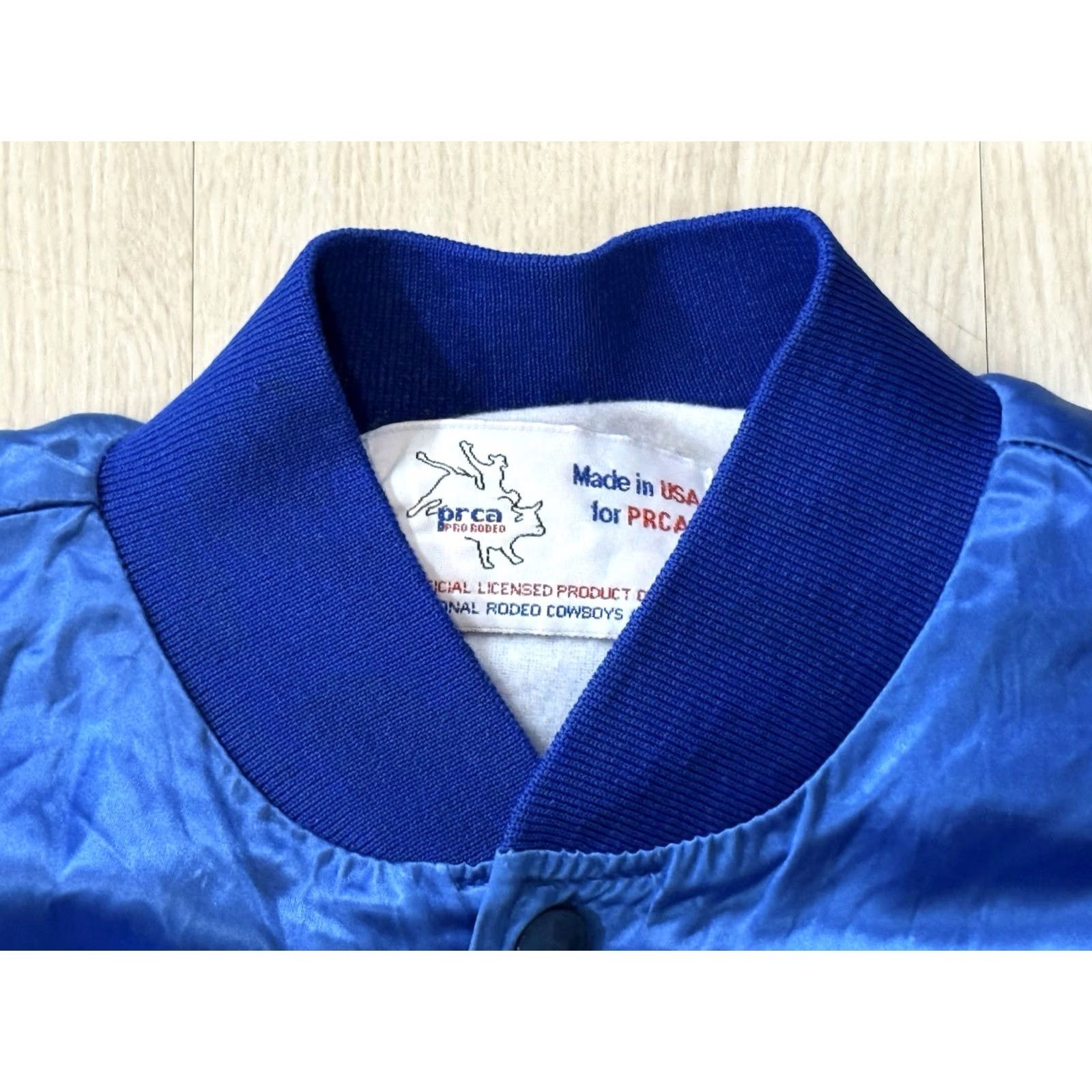 Vintage VINTAGE PRCA Pro Rodeo Satin Bomber Jacket Large Western Cowboy Bull USA Jacket Size US L / EU 52-54 / 3 - 7 Thumbnail