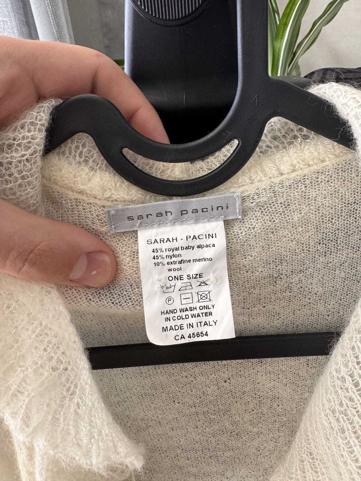 Sarah Pacini Sarah Pacini baby alpaca wool nylon lightweight cardigan swt Size ONE SIZE - 9 Thumbnail