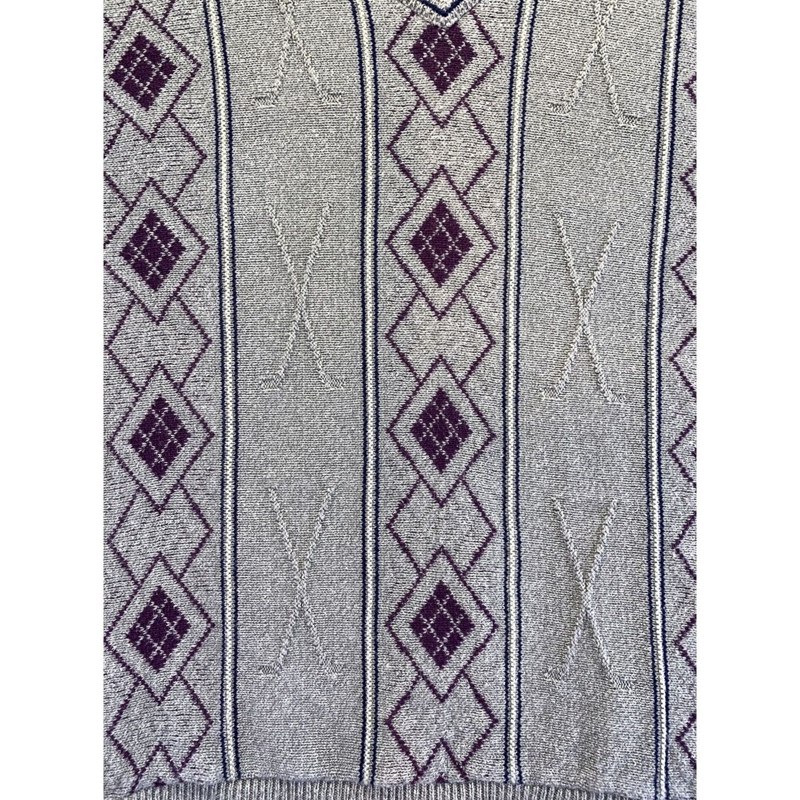 Vintage VINTAGE Golf Beige Argyle V Neck Knit Cotton Sweater USA Mens XL Mens Size XL Beige Argyle Golf V-Neck Knit Cotton Sweater 1980s 1990s Mens US Size US XL / EU 56 / 4 - 6 Thumbnail