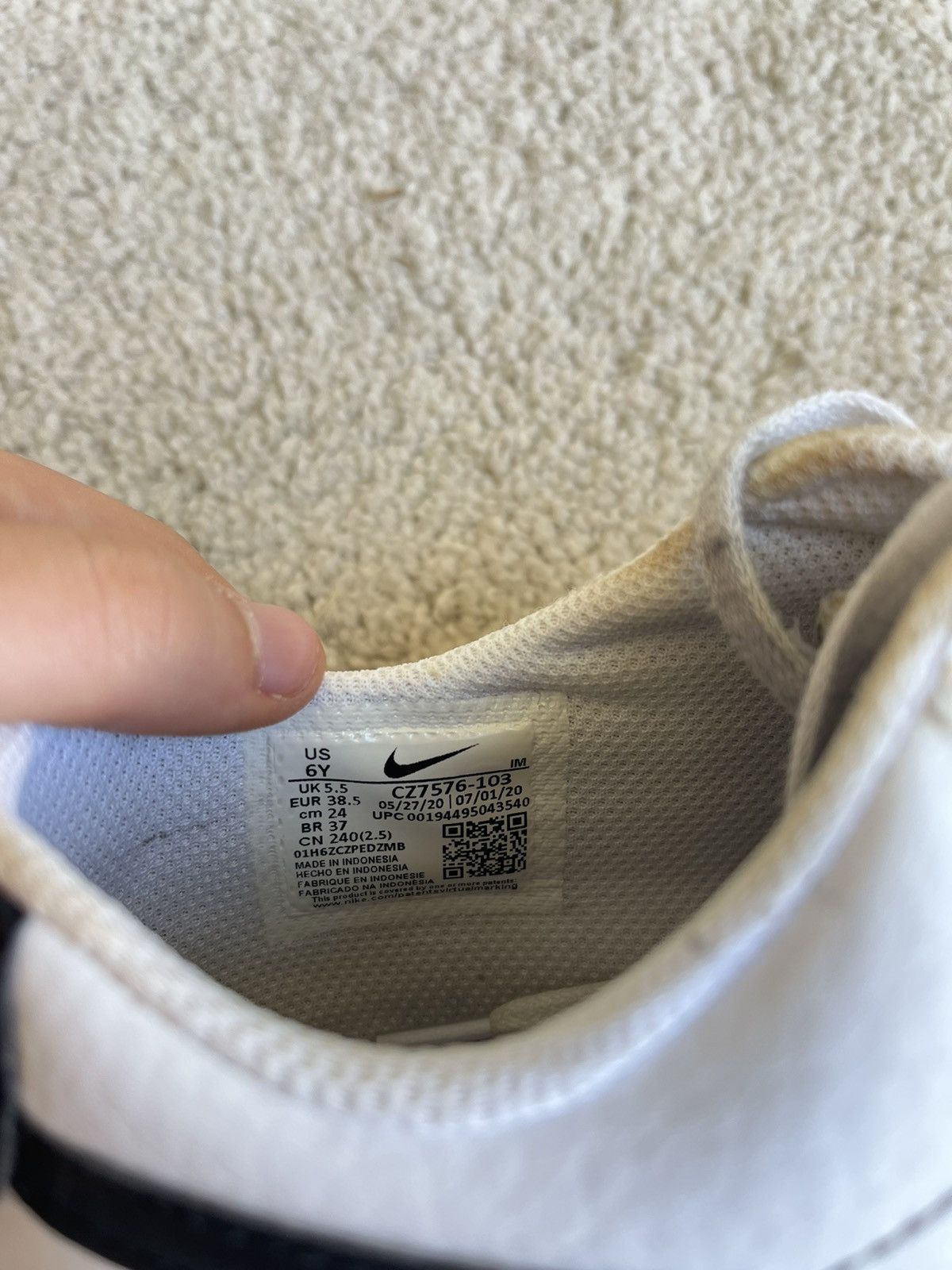 Nike × Vintage nike blazer low gs white black Size US 7.5 / IT 37.5 - 6 Thumbnail