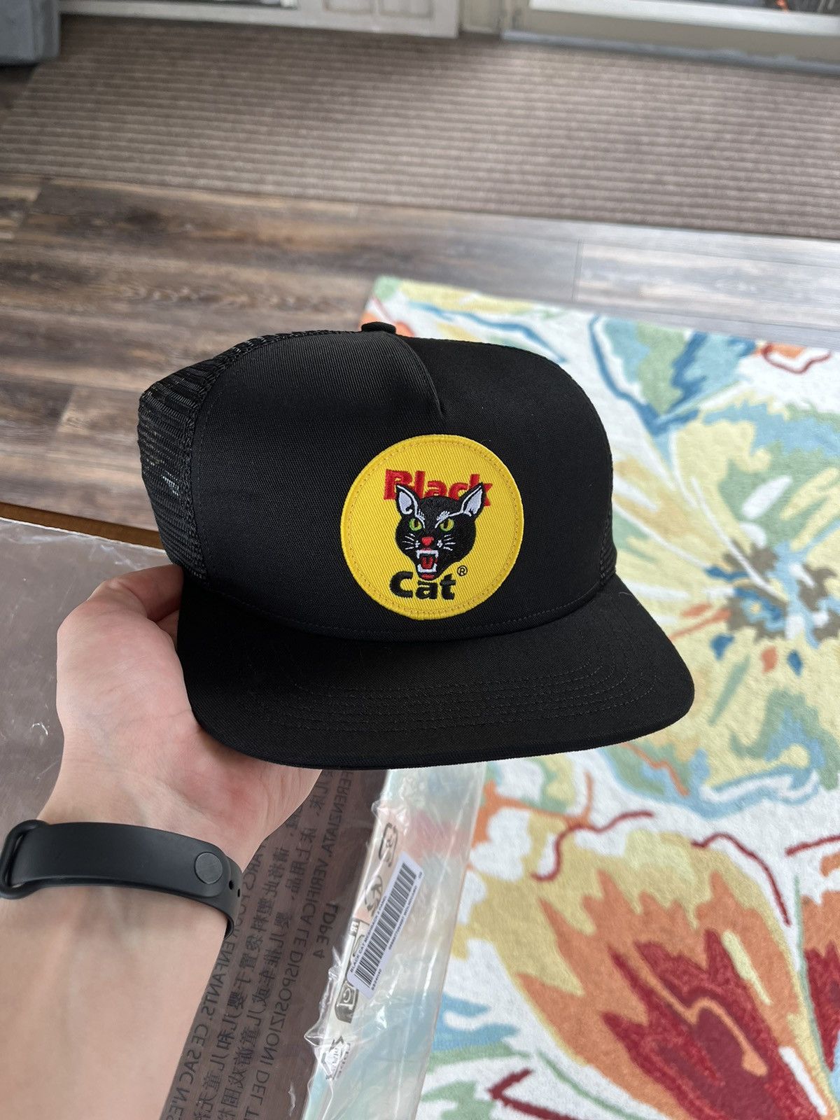 image of Supreme Black Cat Mesh Back 5-Panel Ss24 Camo, Men's